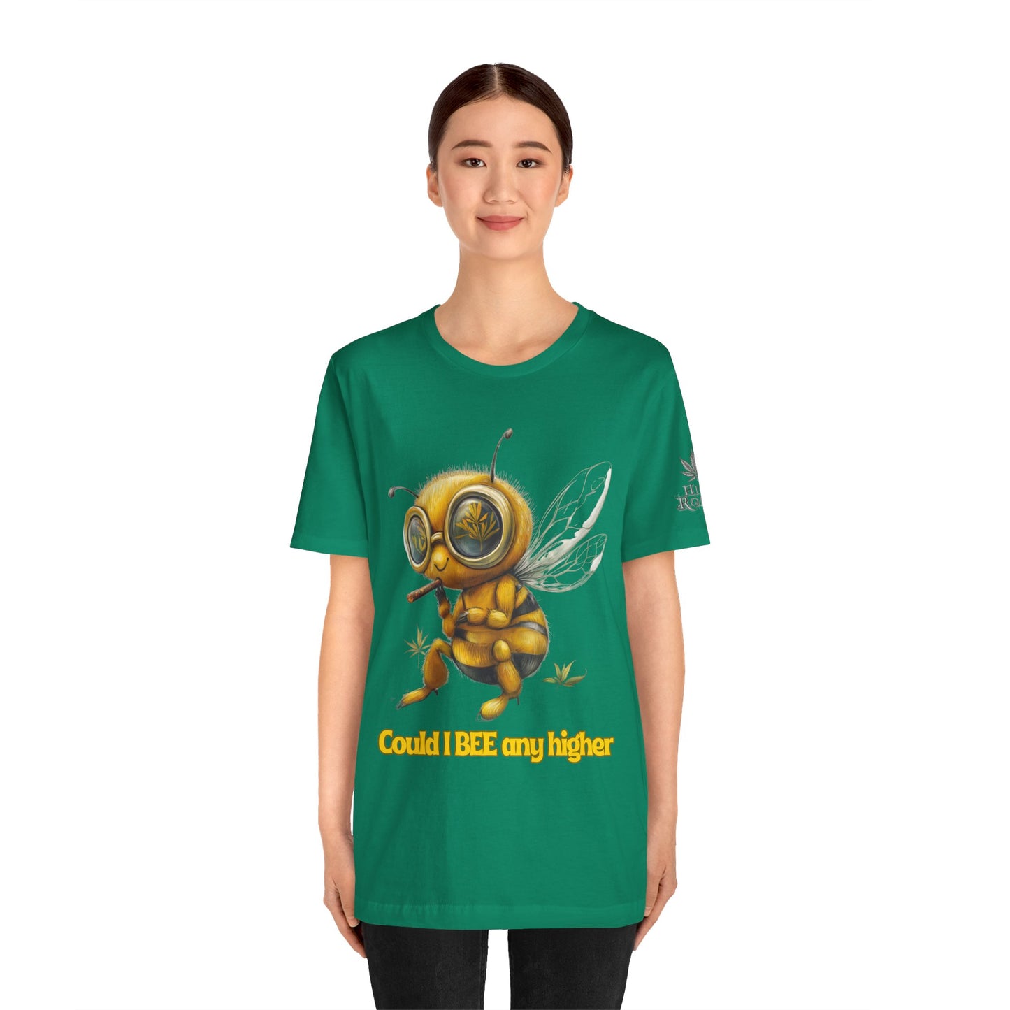 Could I BEE Any Higher - Funny Cannabis Bee 420 Unisex T-Shirt"