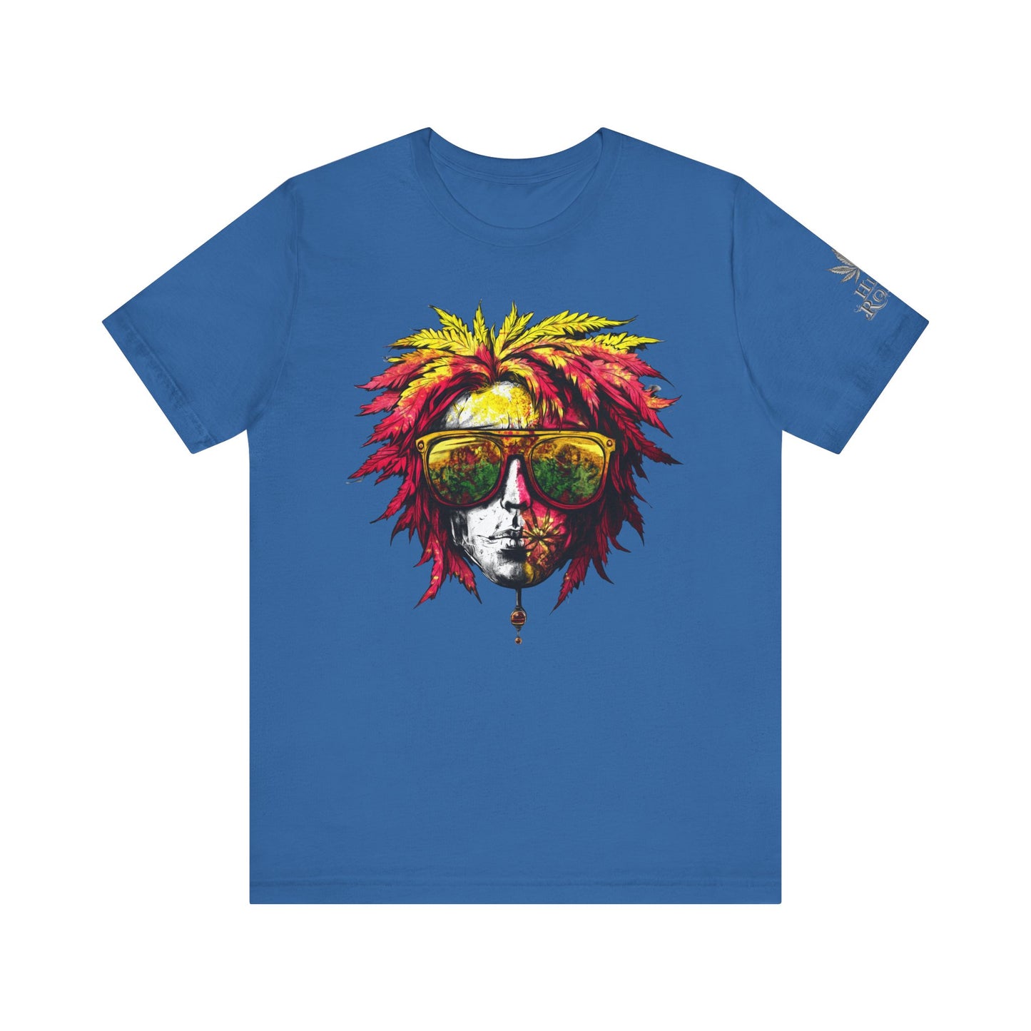 Rasta Cannabis Portrait Tee - Reggae Culture Art Design | High Roller