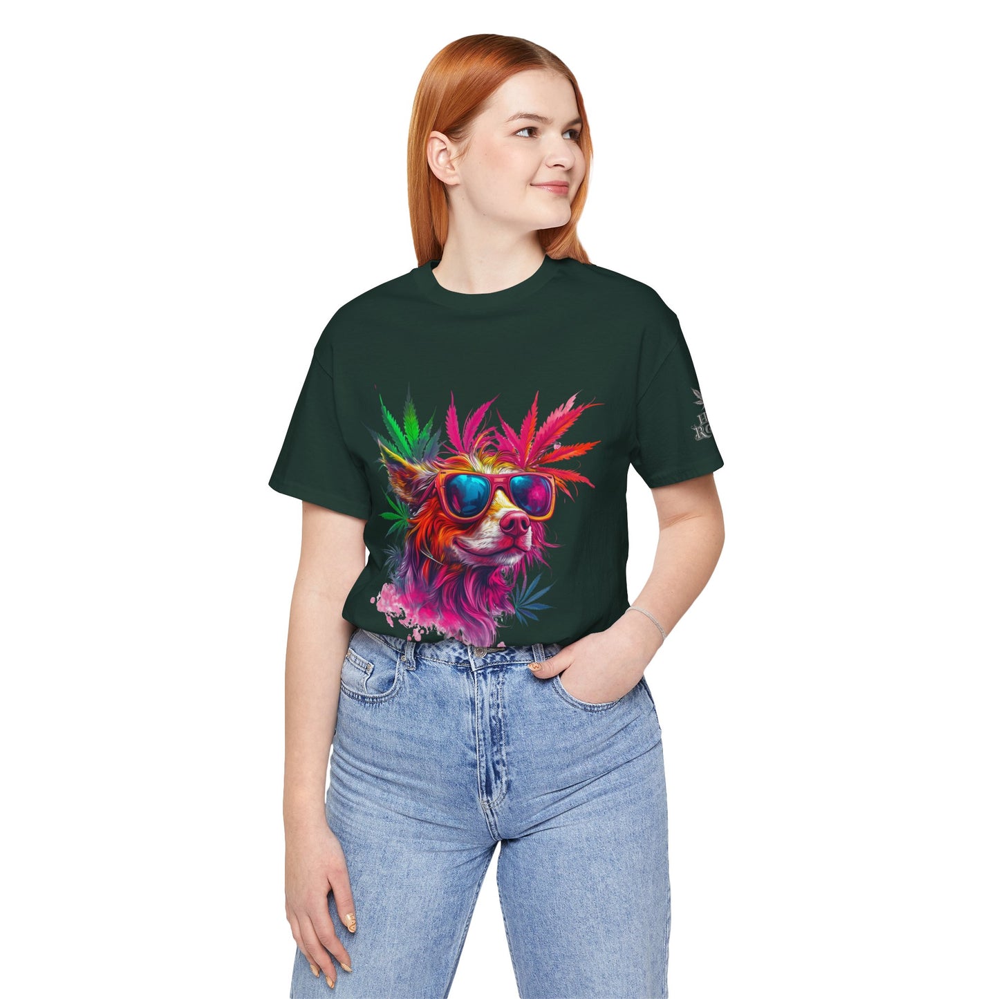 PSYCHEDELIC CANNABIS DOG™ | PREMIUM TRIPPY ART TEE