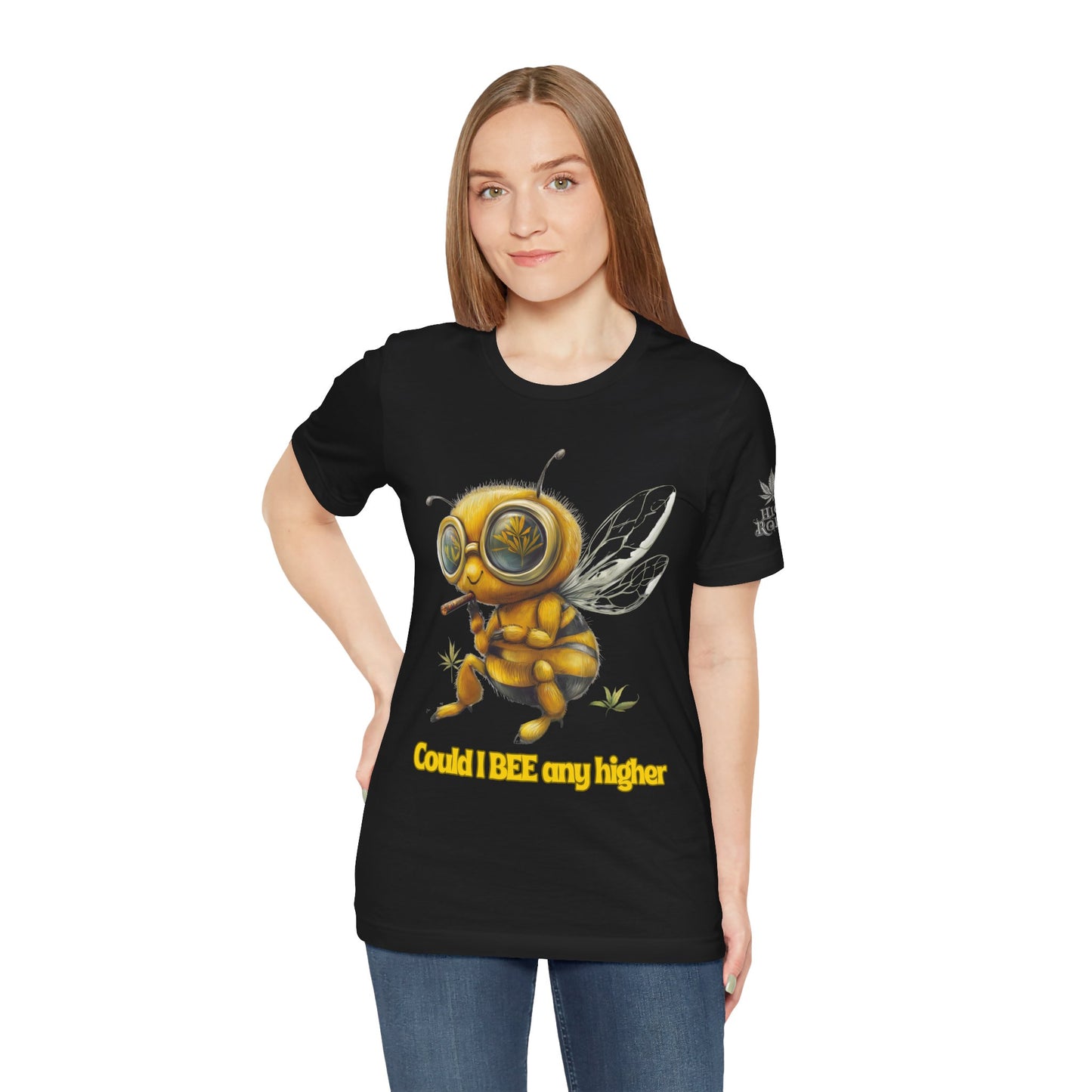 Could I BEE Any Higher - Funny Cannabis Bee 420 Unisex T-Shirt"