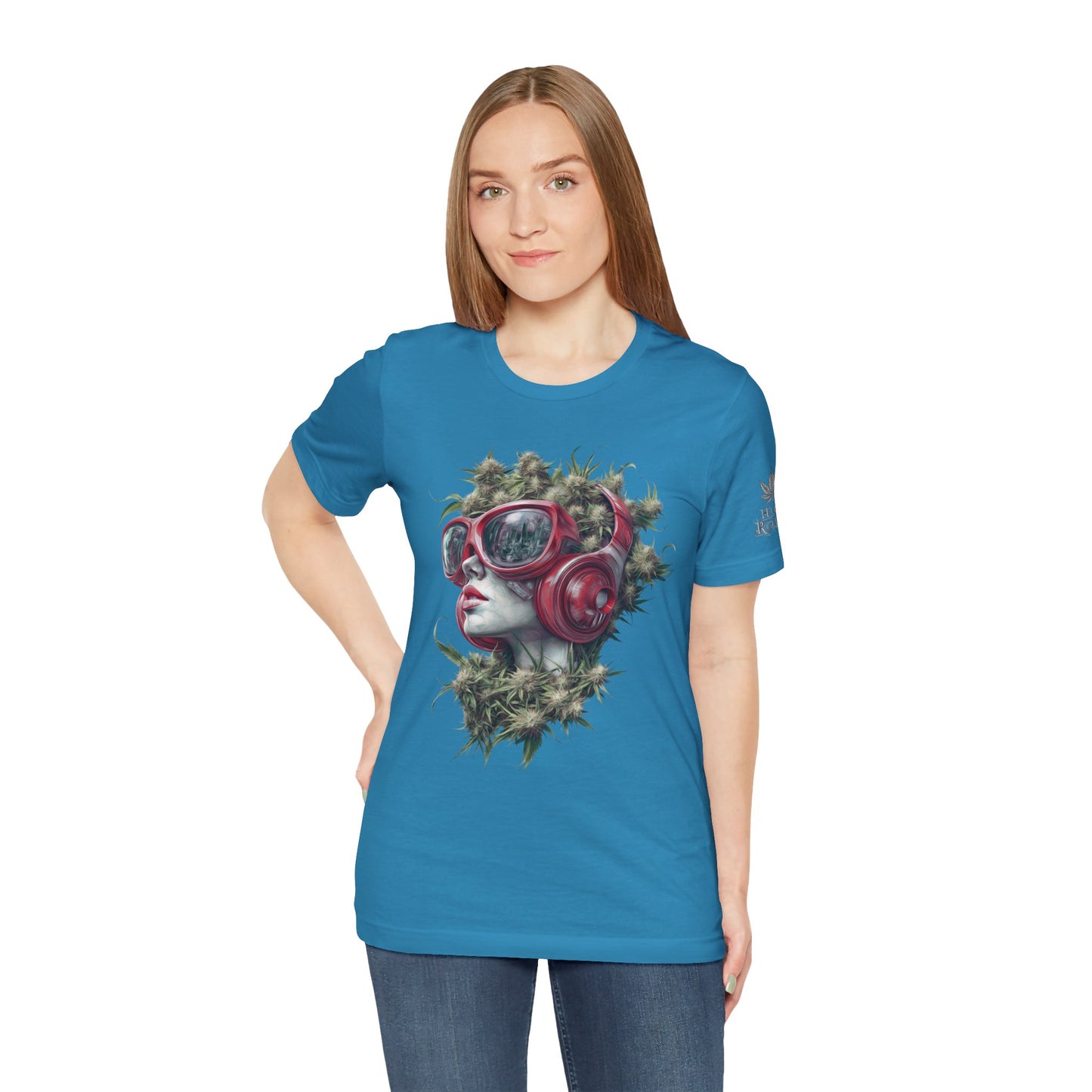 CANNABIS GODDESS TECH™ | PREMIUM FUTURISTIC ART TEE