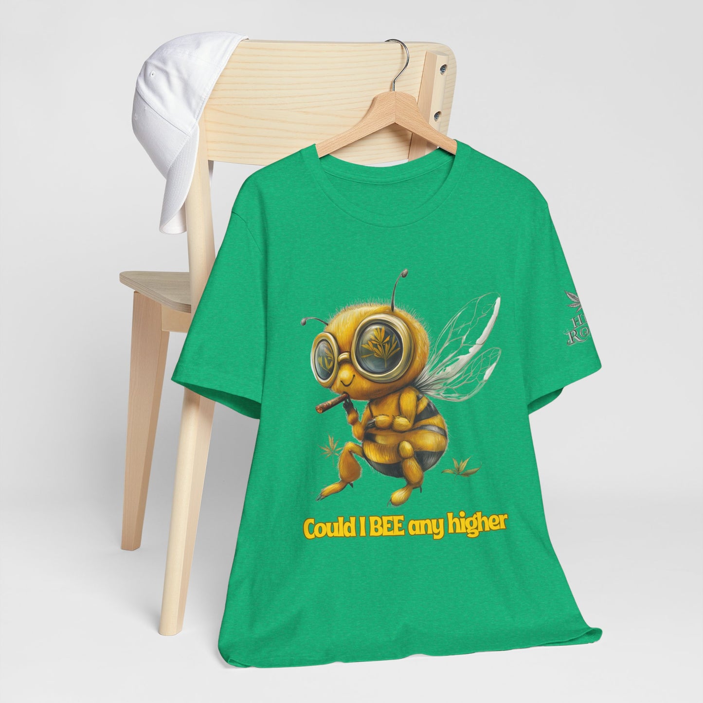Could I BEE Any Higher - Funny Cannabis Bee 420 Unisex T-Shirt"