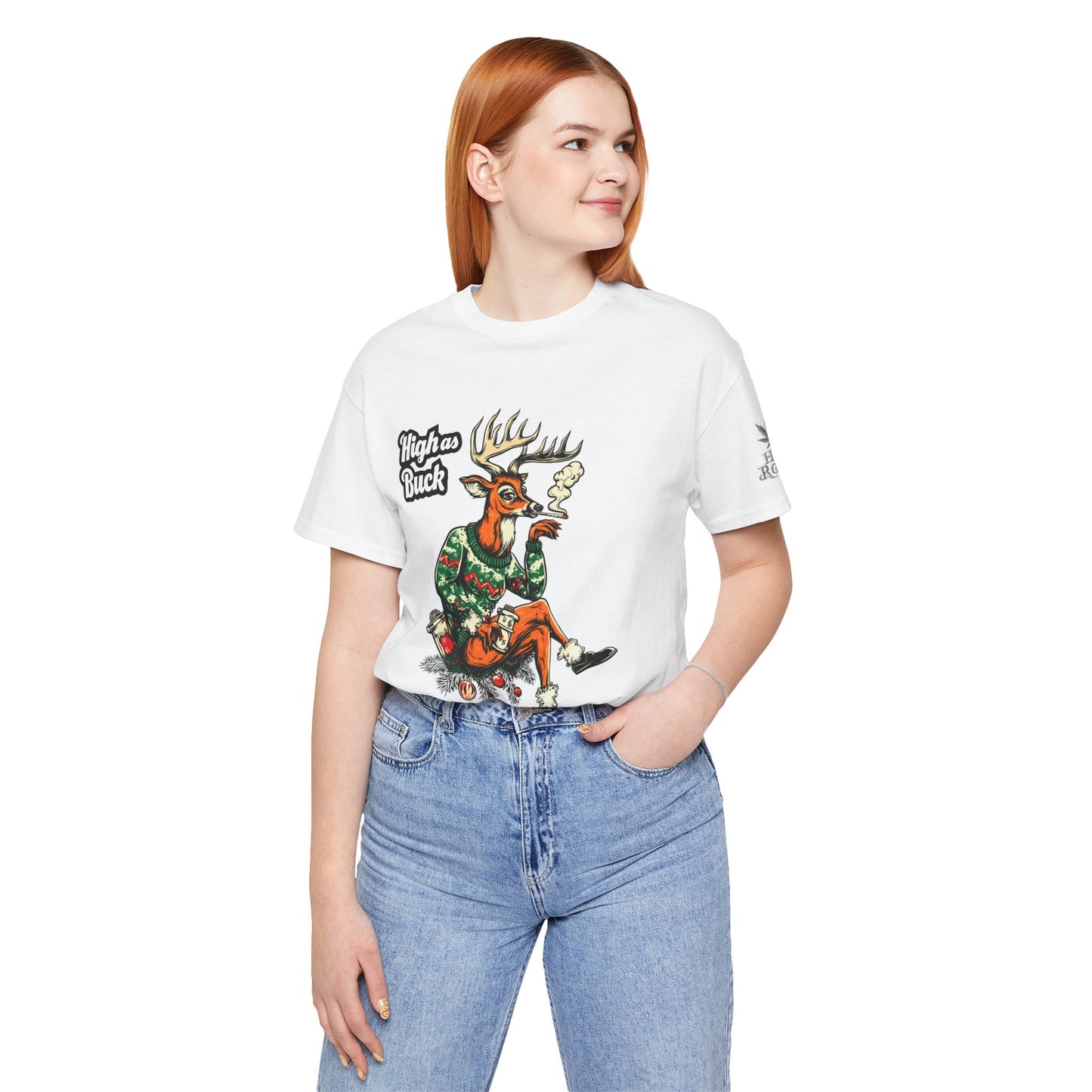 HIGH AS BUCK CHRISTMAS™ | PREMIUM HOLIDAY CANNABIS TEE