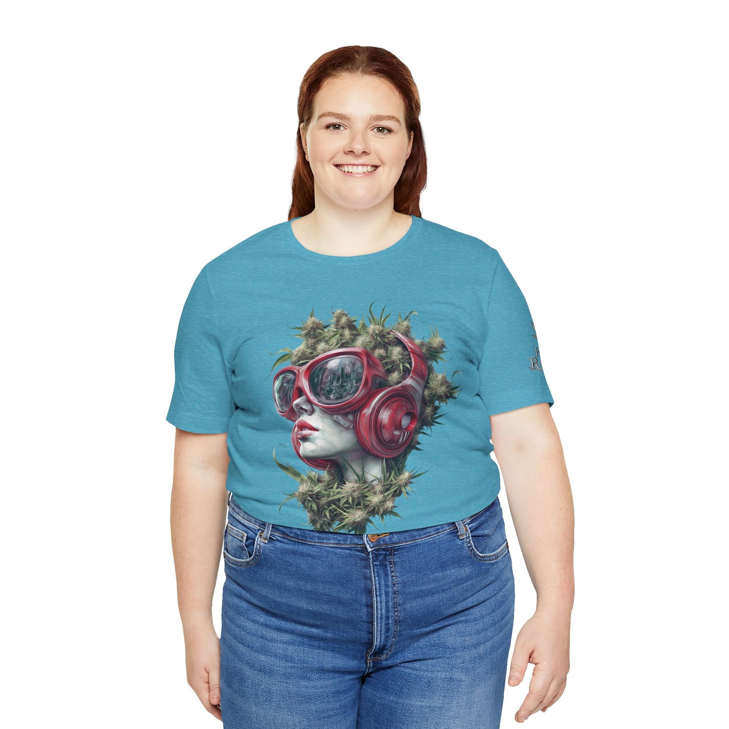 CANNABIS GODDESS TECH™ | PREMIUM FUTURISTIC ART TEE