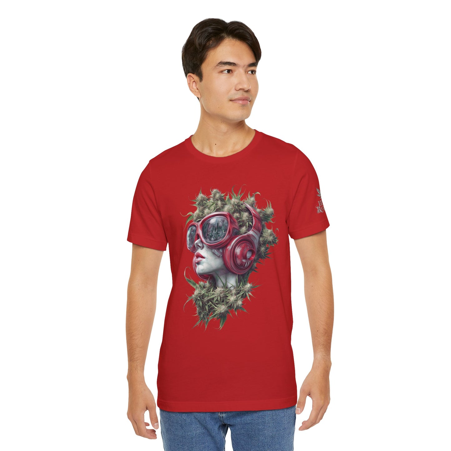 CANNABIS GODDESS TECH™ | PREMIUM FUTURISTIC ART TEE