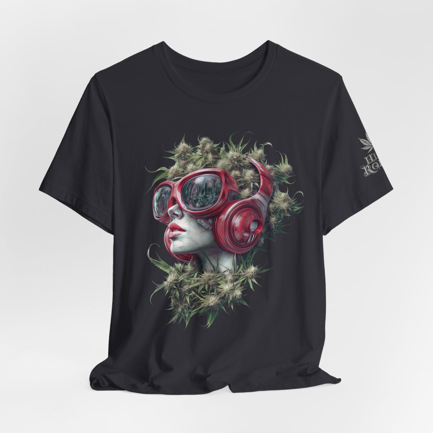CANNABIS GODDESS TECH™ | PREMIUM FUTURISTIC ART TEE