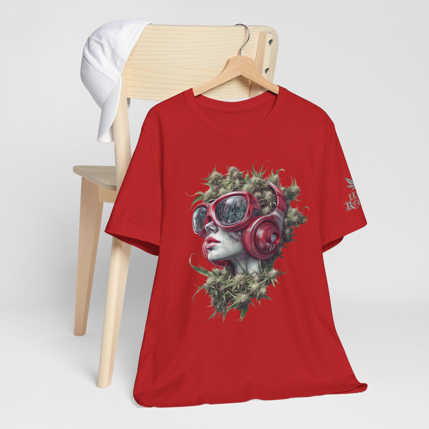 CANNABIS GODDESS TECH™ | PREMIUM FUTURISTIC ART TEE