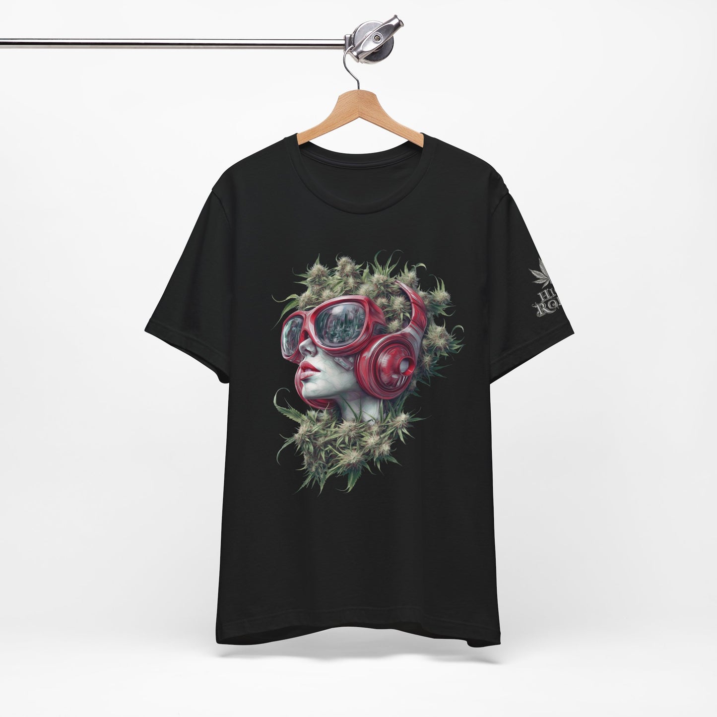 CANNABIS GODDESS TECH™ | PREMIUM FUTURISTIC ART TEE