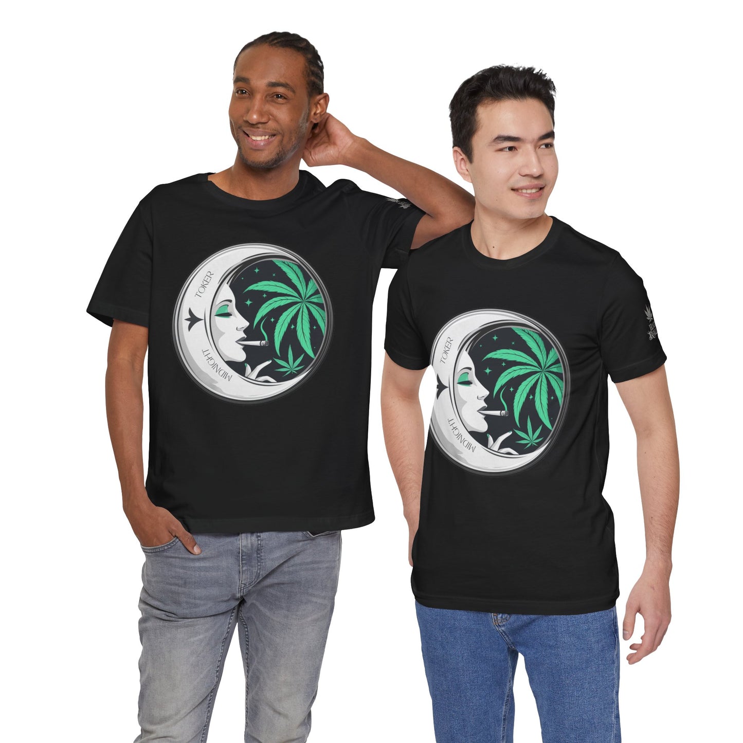 Toker Girl Coin Tee - Vintage Cannabis Portrait Art Design | High Roller