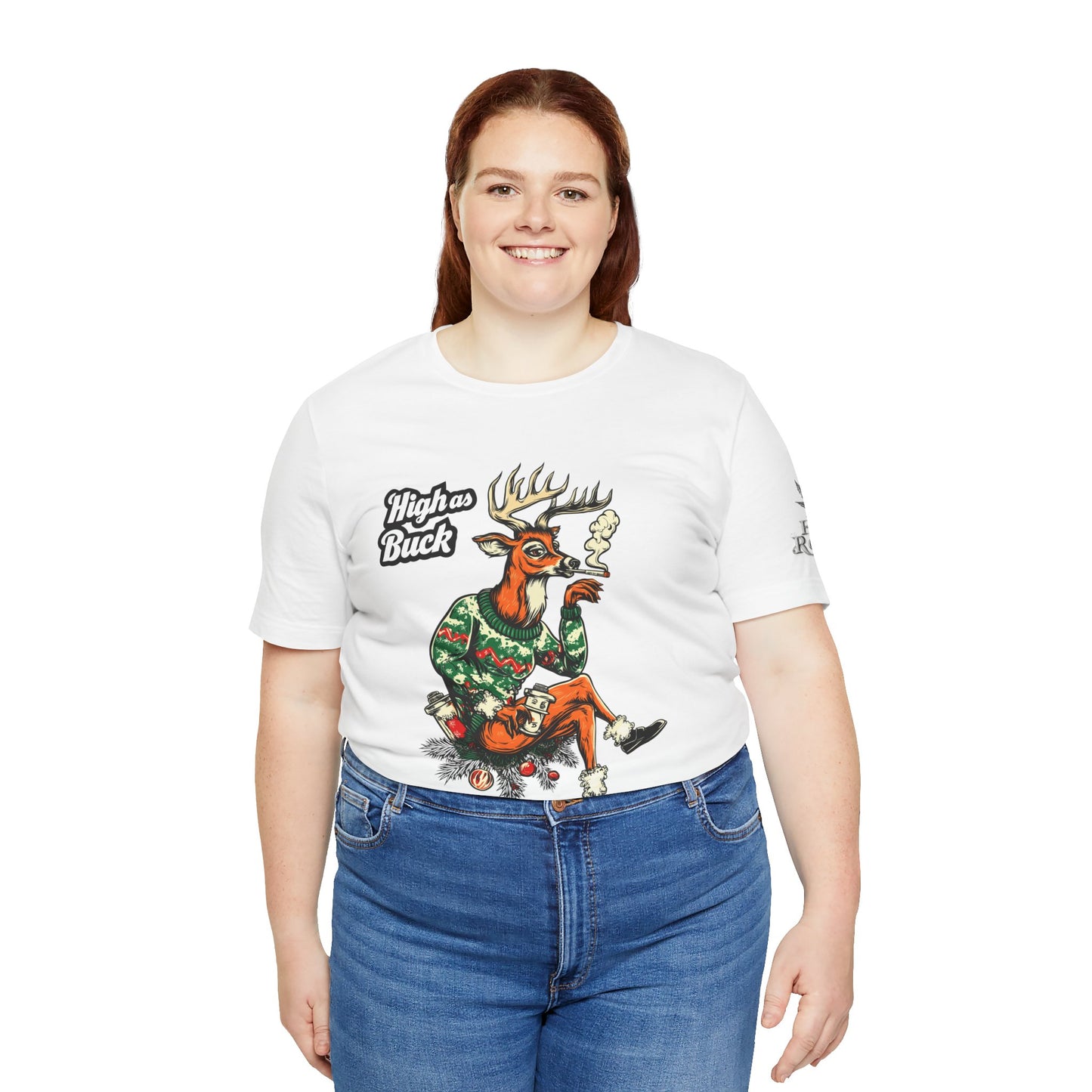 HIGH AS BUCK CHRISTMAS™ | PREMIUM HOLIDAY CANNABIS TEE