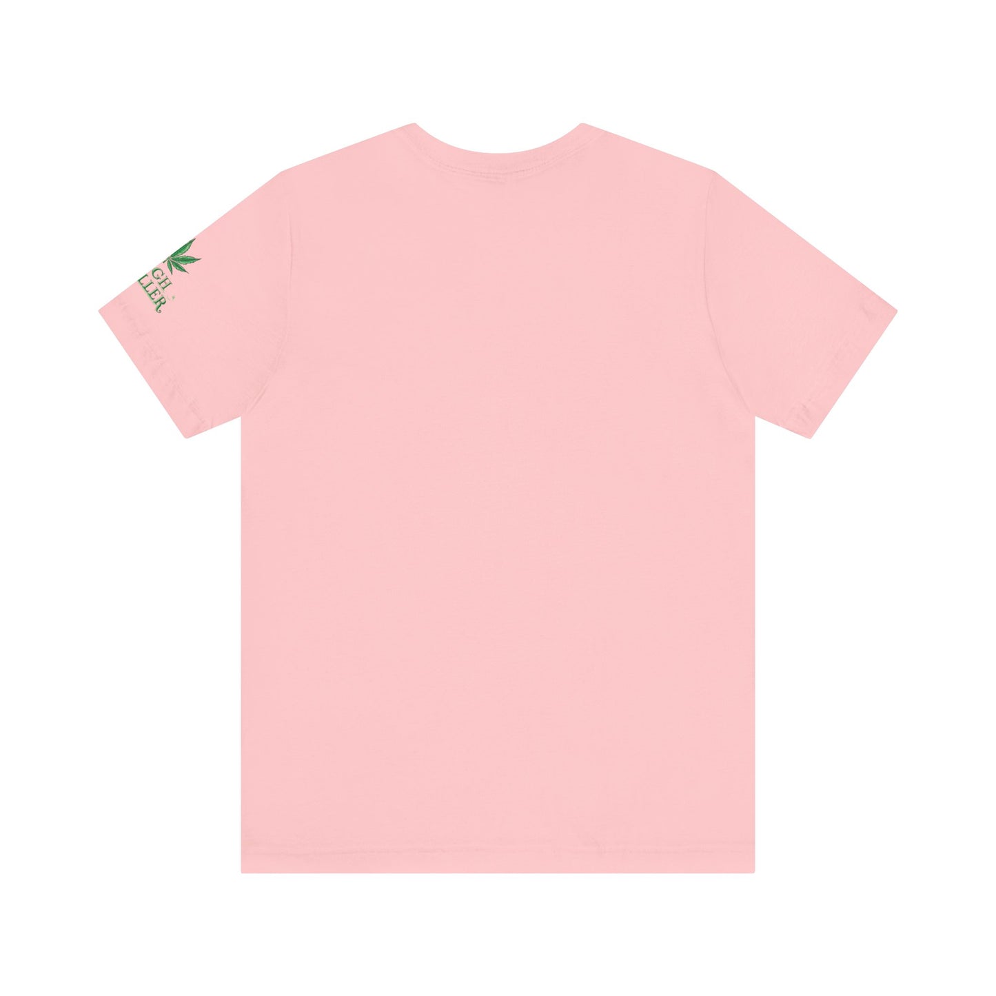 Cannabis Crest Wreath Tee - Botanical Elegance Art Design | High Roller