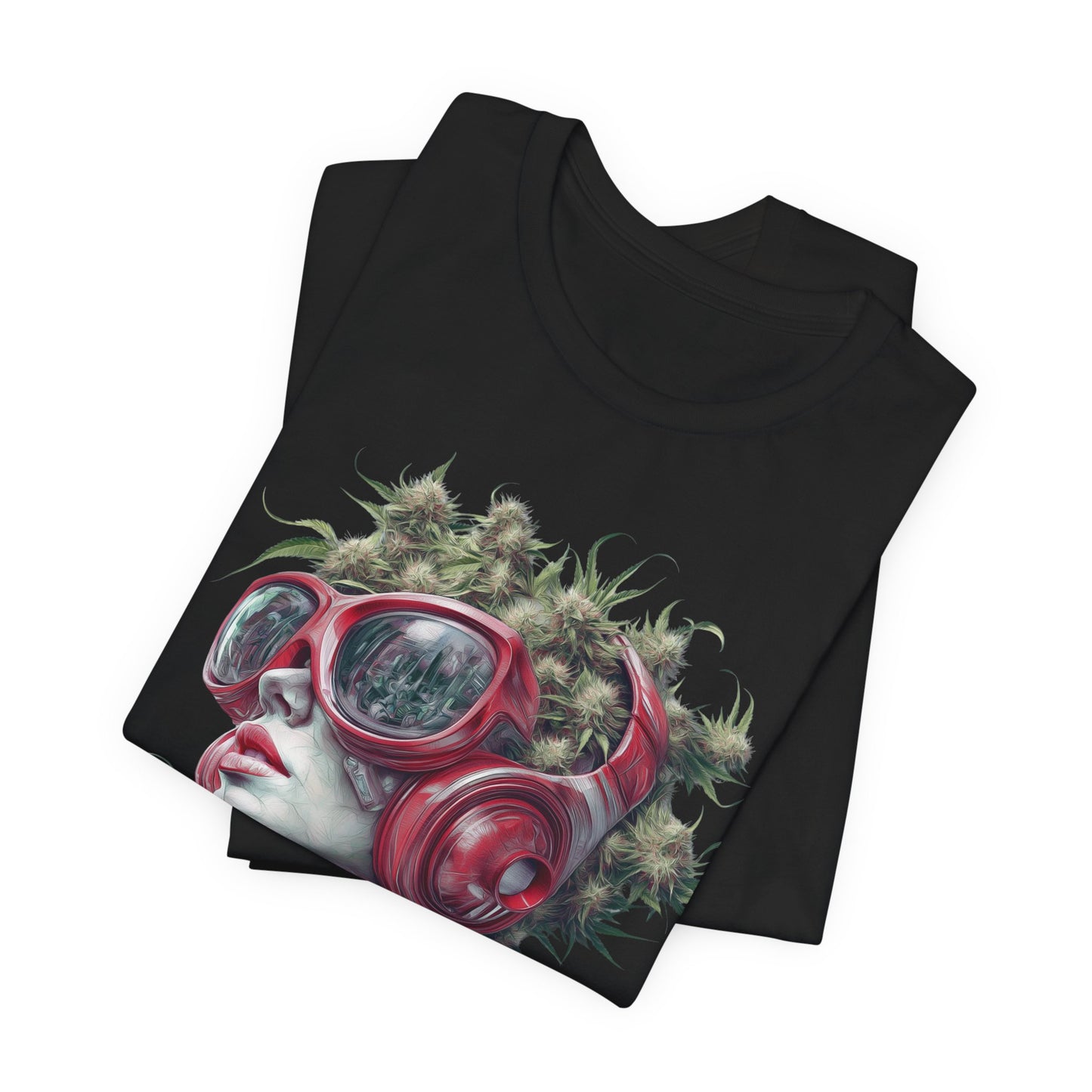 CANNABIS GODDESS TECH™ | PREMIUM FUTURISTIC ART TEE