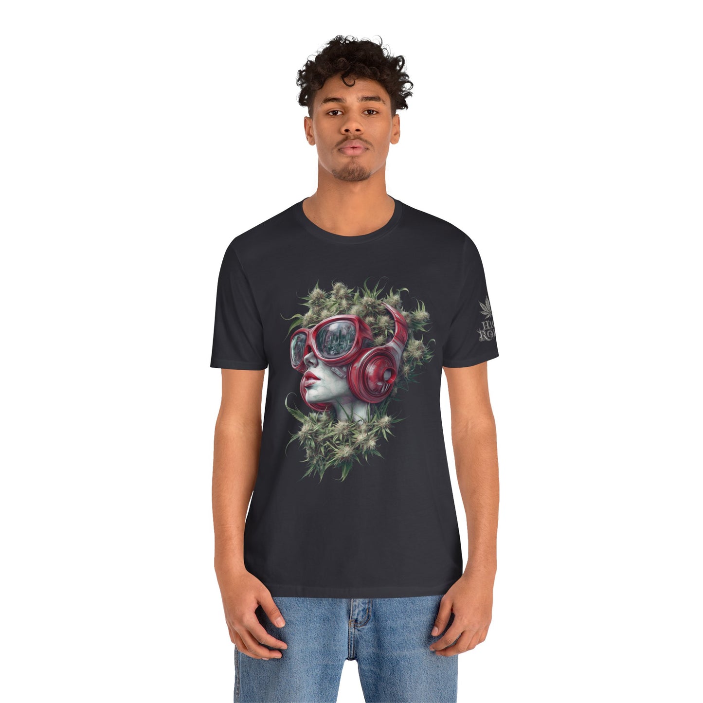 CANNABIS GODDESS TECH™ | PREMIUM FUTURISTIC ART TEE