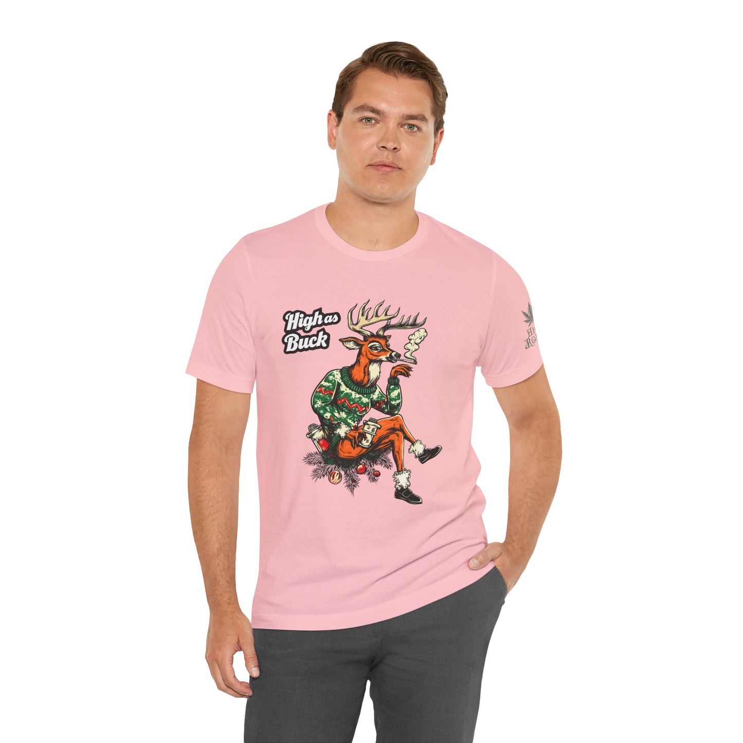 HIGH AS BUCK CHRISTMAS™ | PREMIUM HOLIDAY CANNABIS TEE