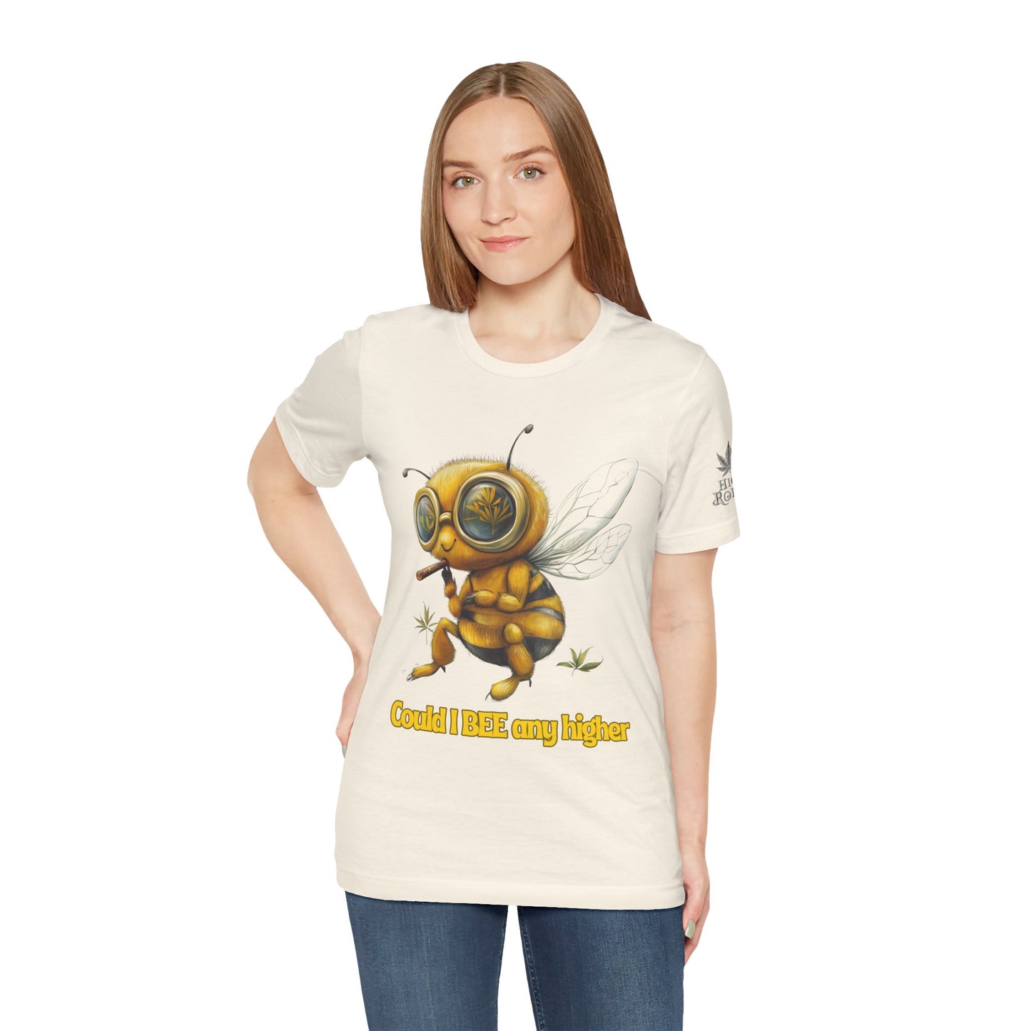 Could I BEE Any Higher - Funny Cannabis Bee 420 Unisex T-Shirt"