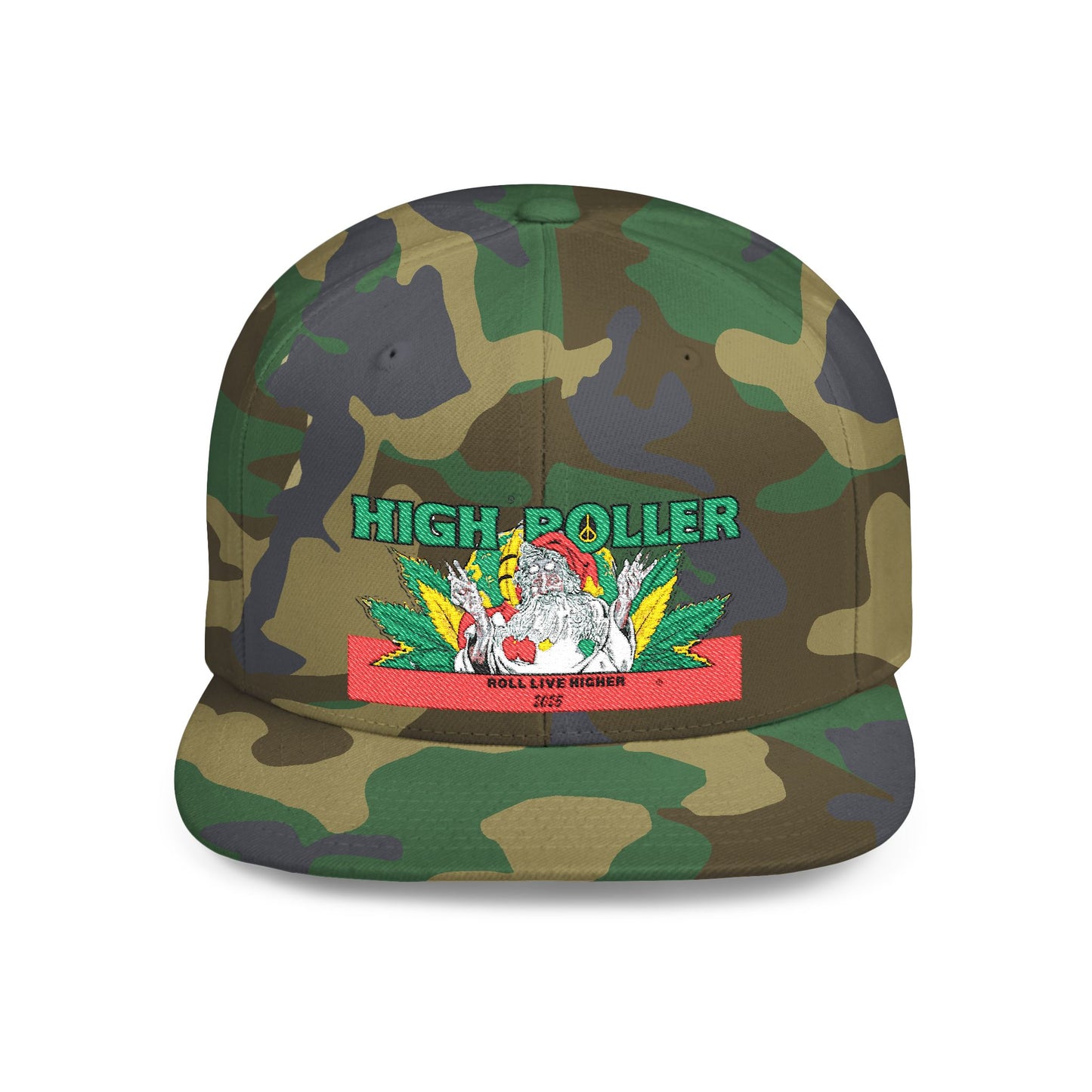 HIGH ROLLER Cannabis Culture Snapback Cap