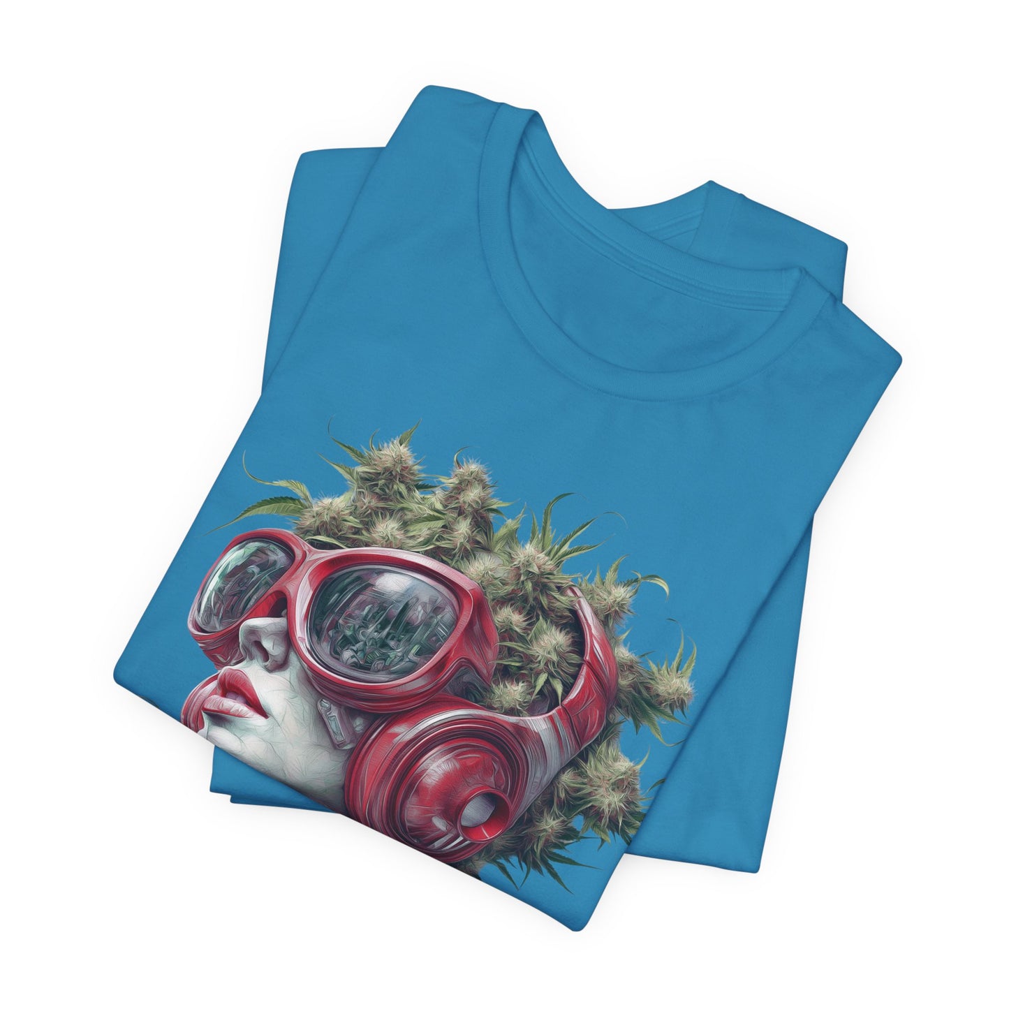 CANNABIS GODDESS TECH™ | PREMIUM FUTURISTIC ART TEE