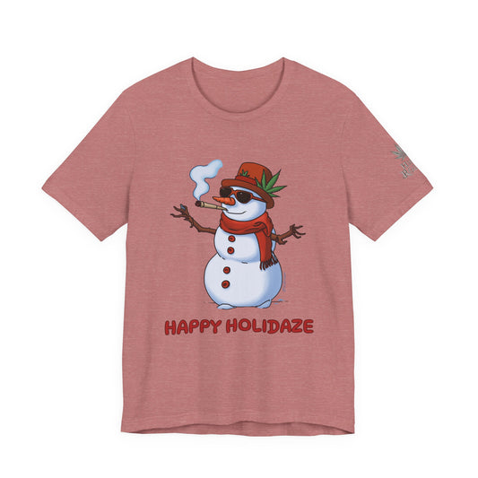 Happy Holidaze Premium Cannabis Christmas T-Shirt
