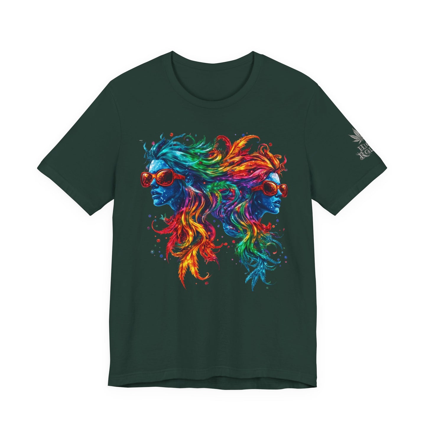 DUAL CONSCIOUSNESS™ | PREMIUM RAINBOW CANNABIS ART TEE