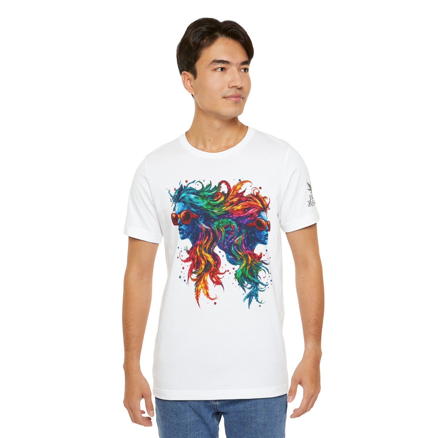 DUAL CONSCIOUSNESS™ | PREMIUM RAINBOW CANNABIS ART TEE
