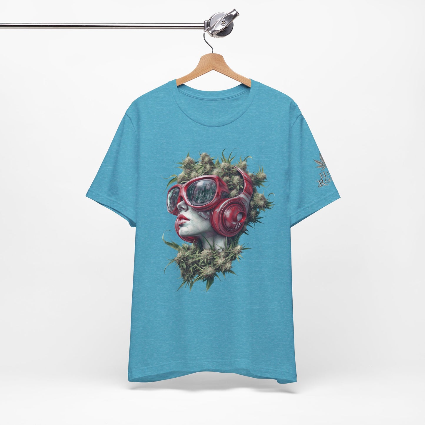 CANNABIS GODDESS TECH™ | PREMIUM FUTURISTIC ART TEE