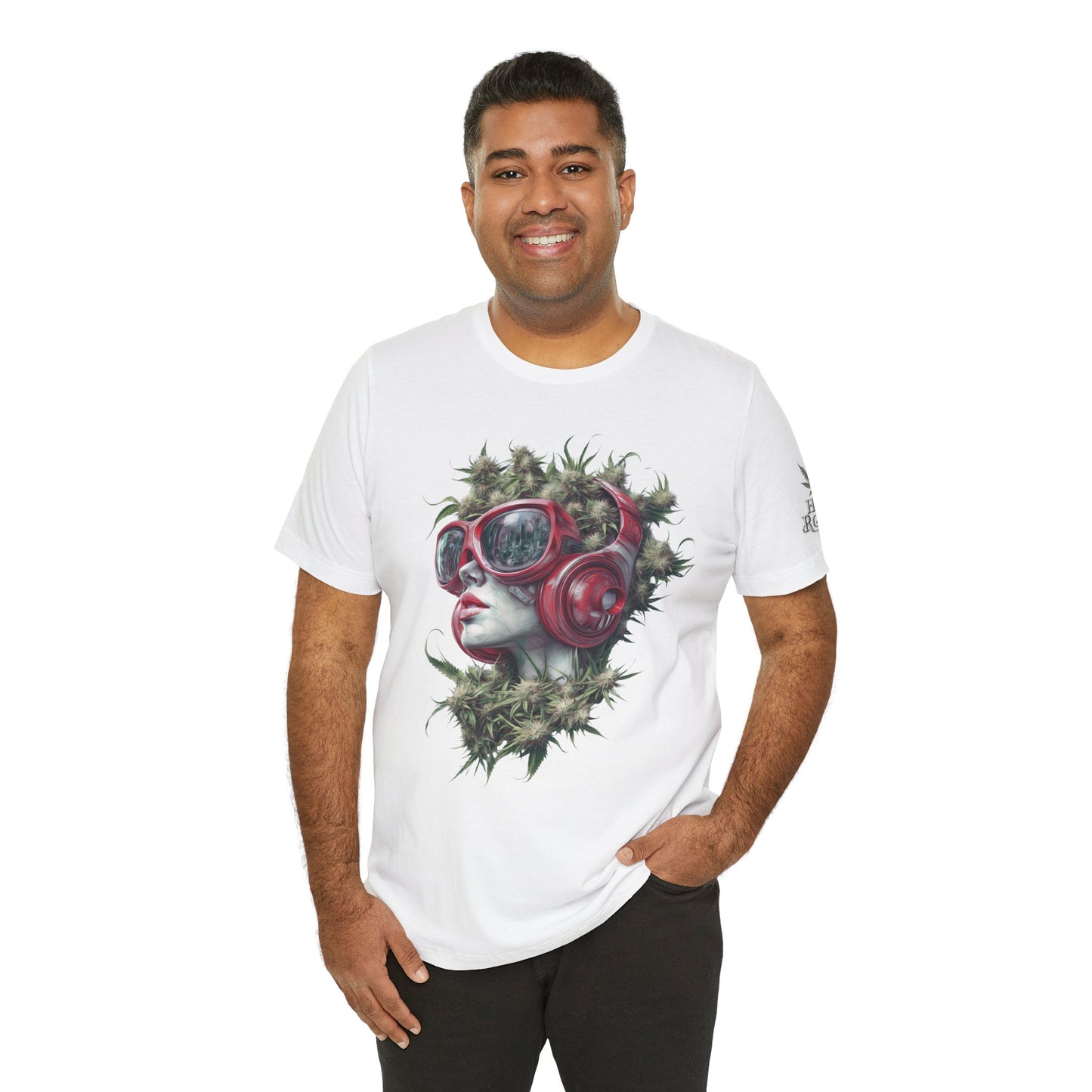 CANNABIS GODDESS TECH™ | PREMIUM FUTURISTIC ART TEE