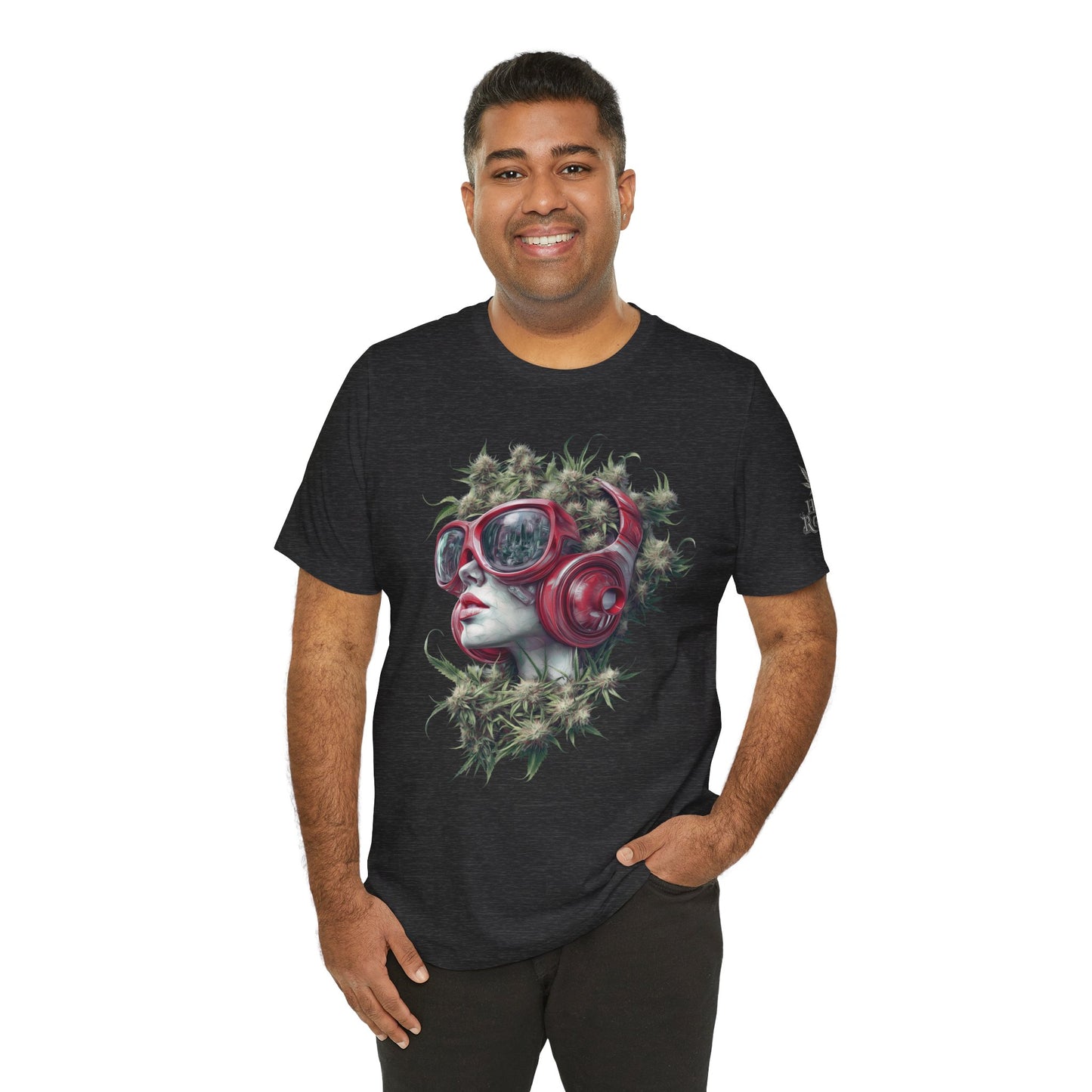 CANNABIS GODDESS TECH™ | PREMIUM FUTURISTIC ART TEE
