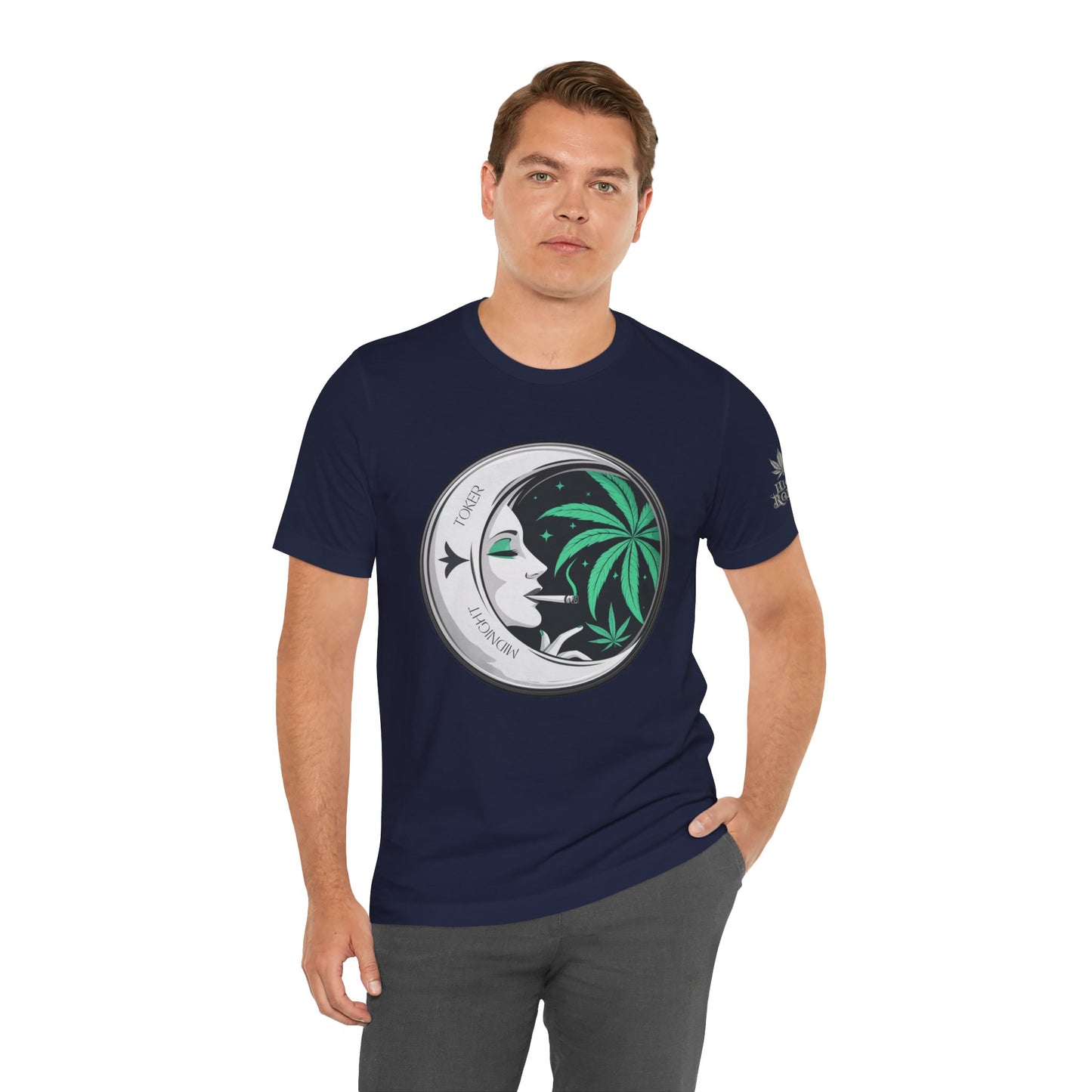 Toker Girl Coin Tee - Vintage Cannabis Portrait Art Design | High Roller