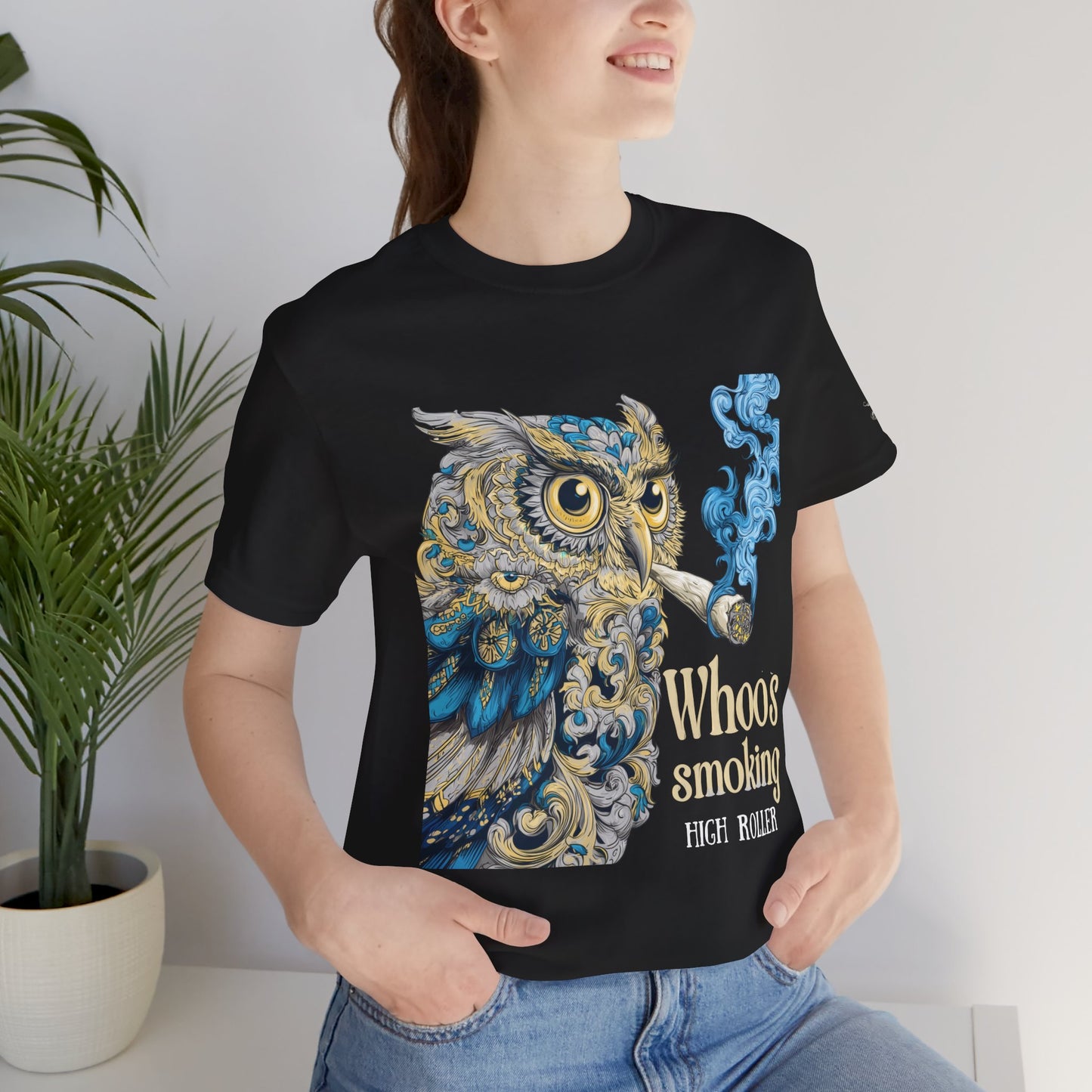 WHOOS SMOKING™ | PREMIUM WISDOM CANNABIS TEE