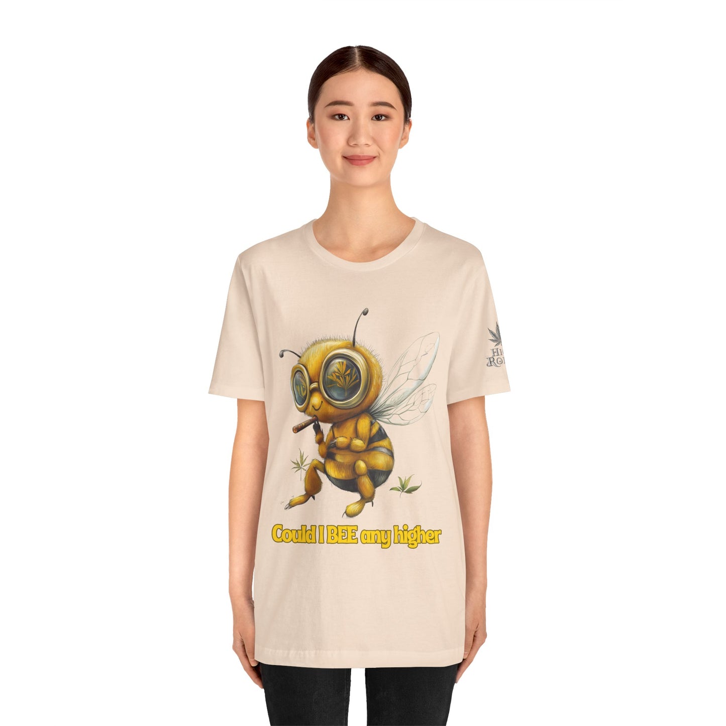 Could I BEE Any Higher - Funny Cannabis Bee 420 Unisex T-Shirt"