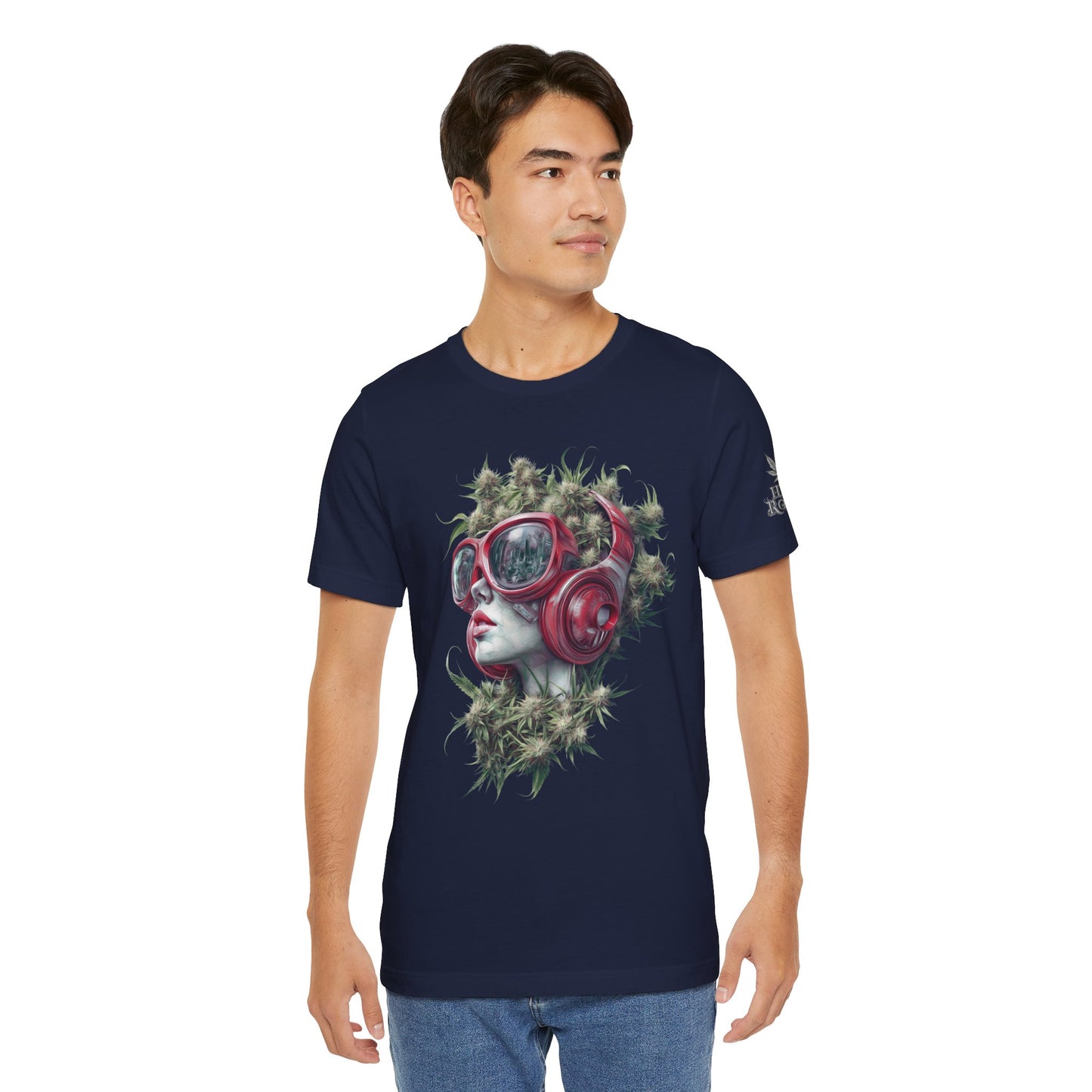 CANNABIS GODDESS TECH™ | PREMIUM FUTURISTIC ART TEE