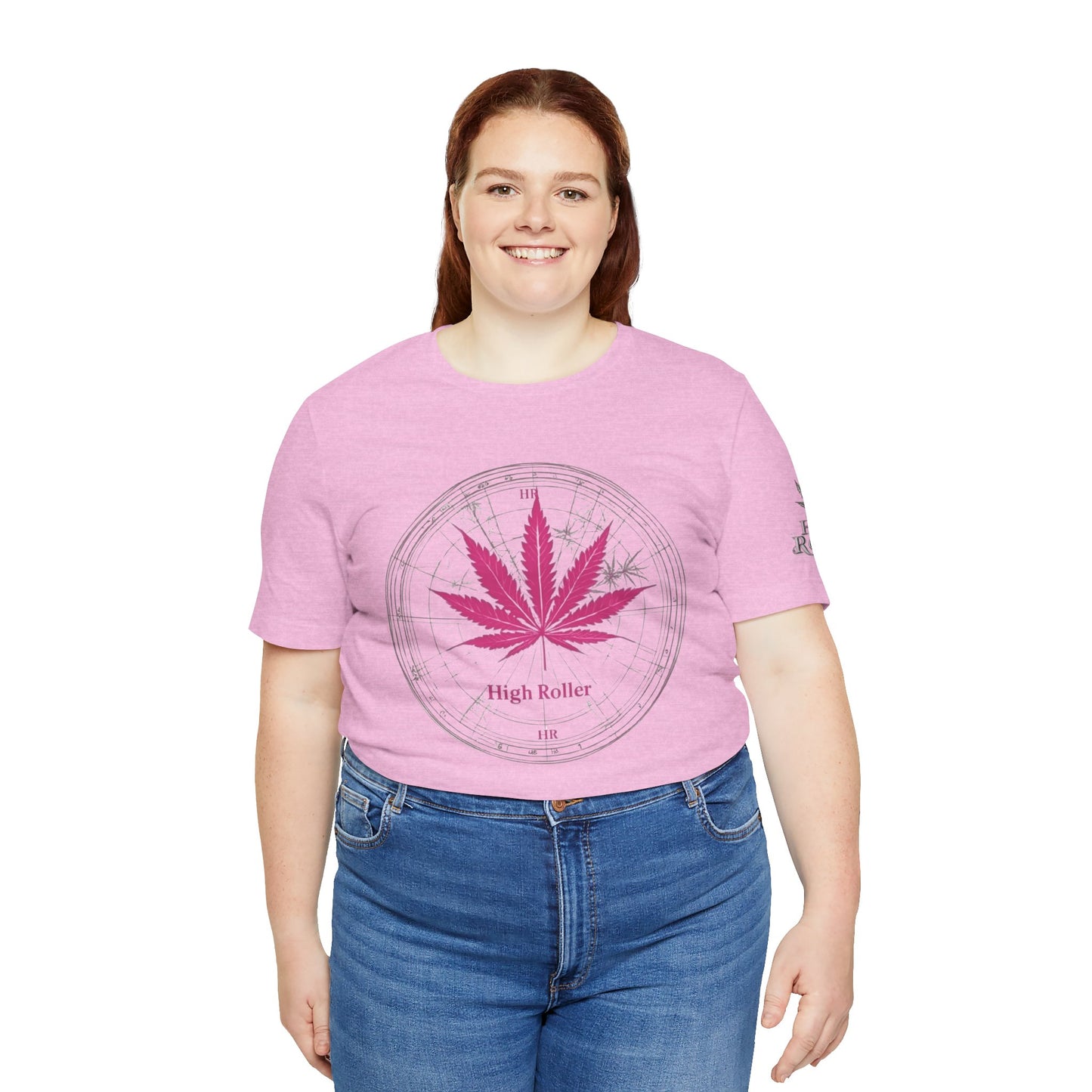 Cannabis Compass Tee - Navigation Leaf Art Design | High Roller