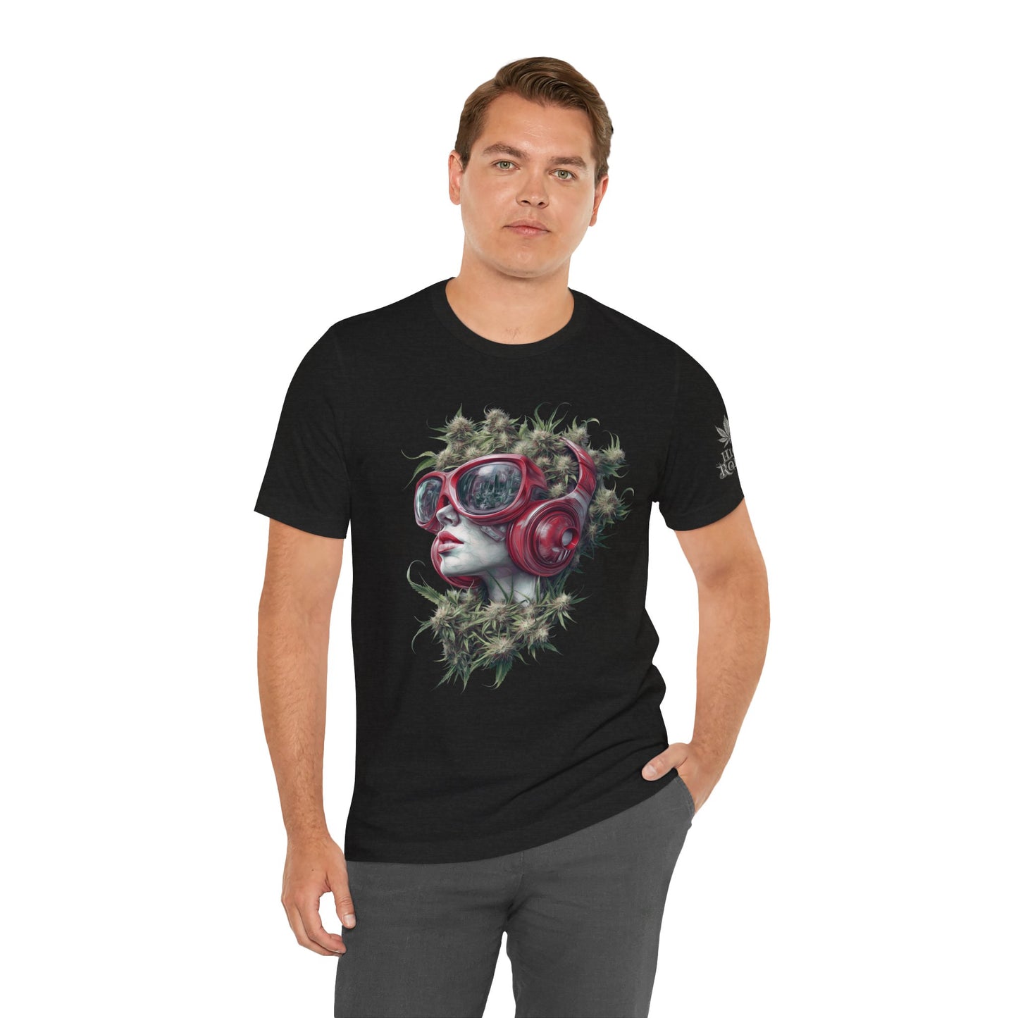 CANNABIS GODDESS TECH™ | PREMIUM FUTURISTIC ART TEE
