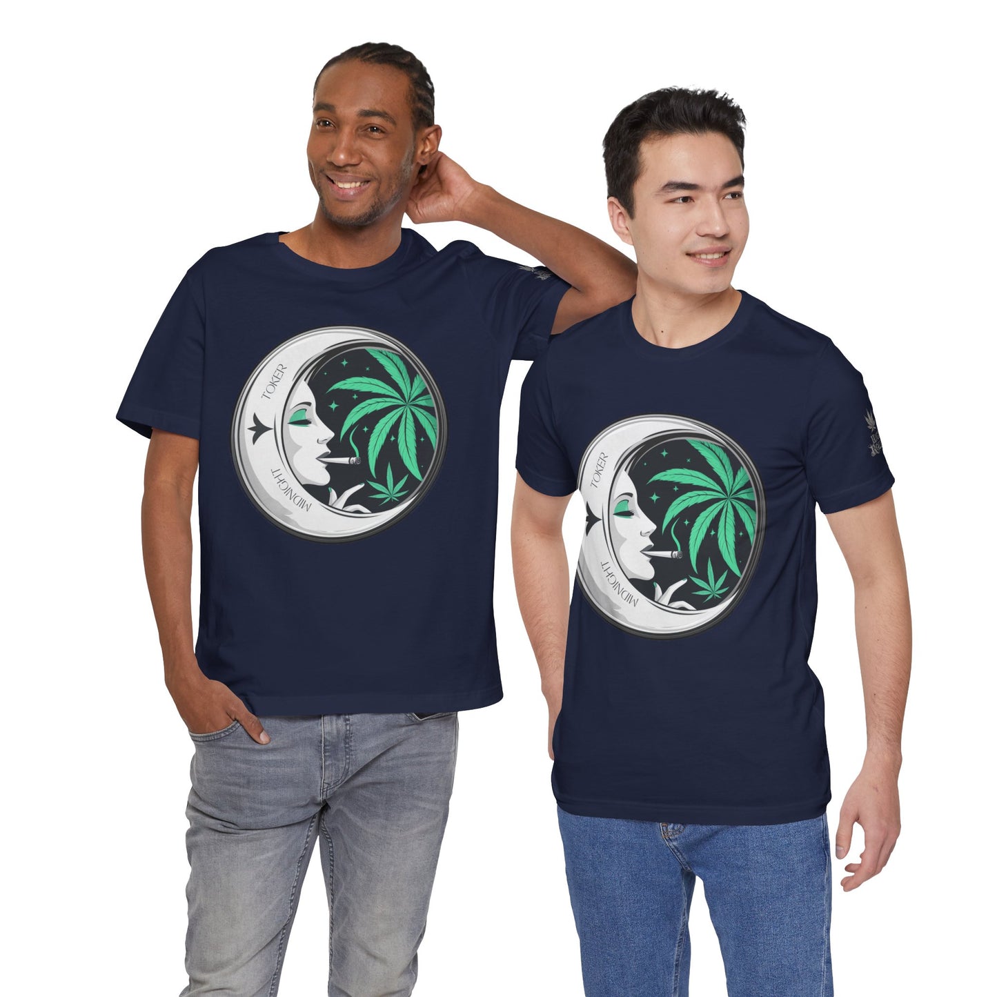 Toker Girl Coin Tee - Vintage Cannabis Portrait Art Design | High Roller