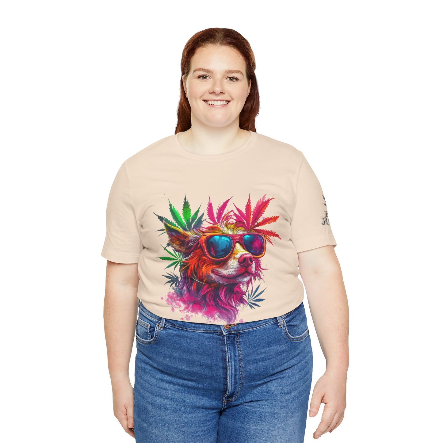 PSYCHEDELIC CANNABIS DOG™ | PREMIUM TRIPPY ART TEE
