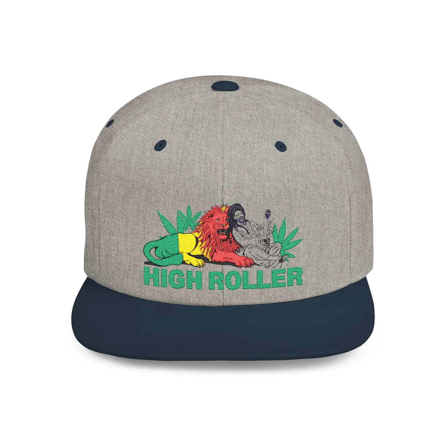 HIGH ROLLER Rastafarian Sage Snapback Cap