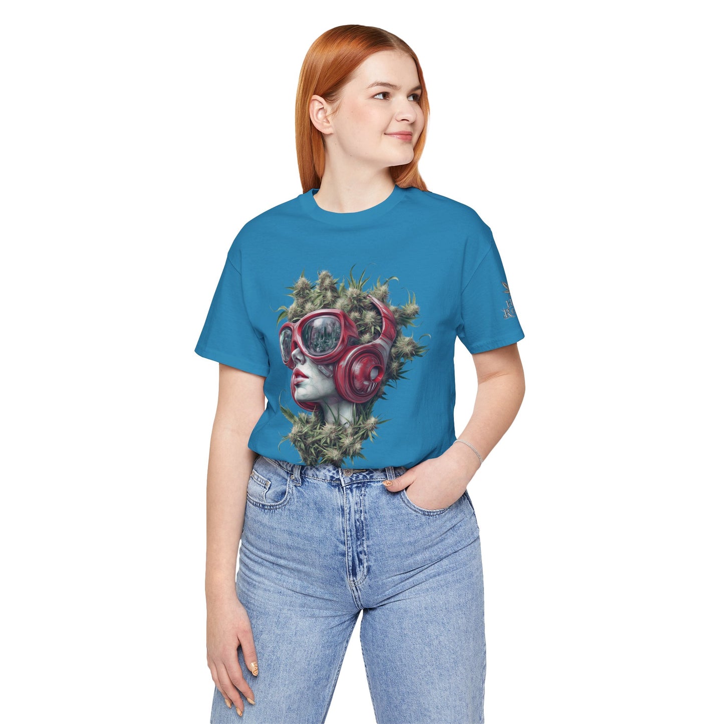 CANNABIS GODDESS TECH™ | PREMIUM FUTURISTIC ART TEE