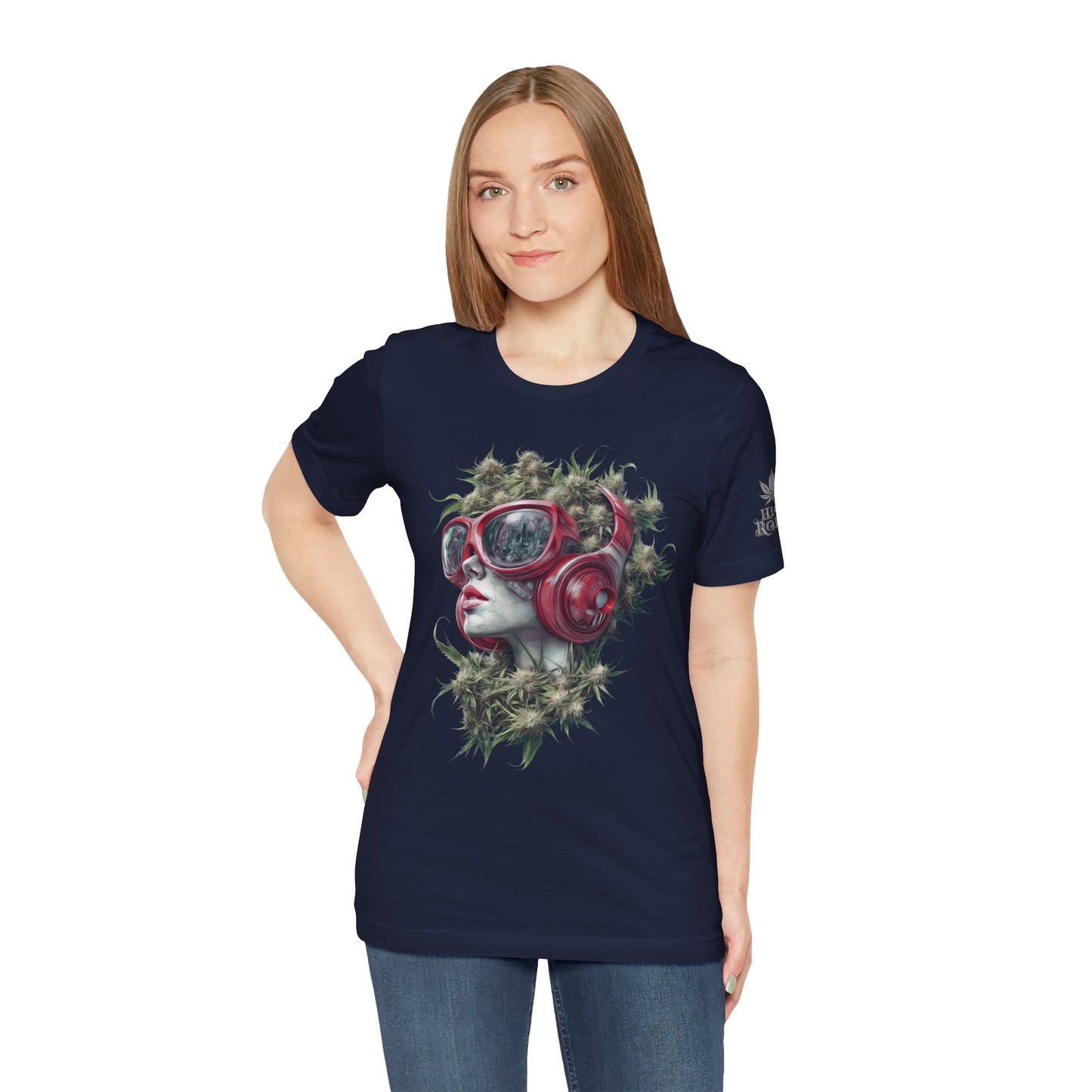CANNABIS GODDESS TECH™ | PREMIUM FUTURISTIC ART TEE