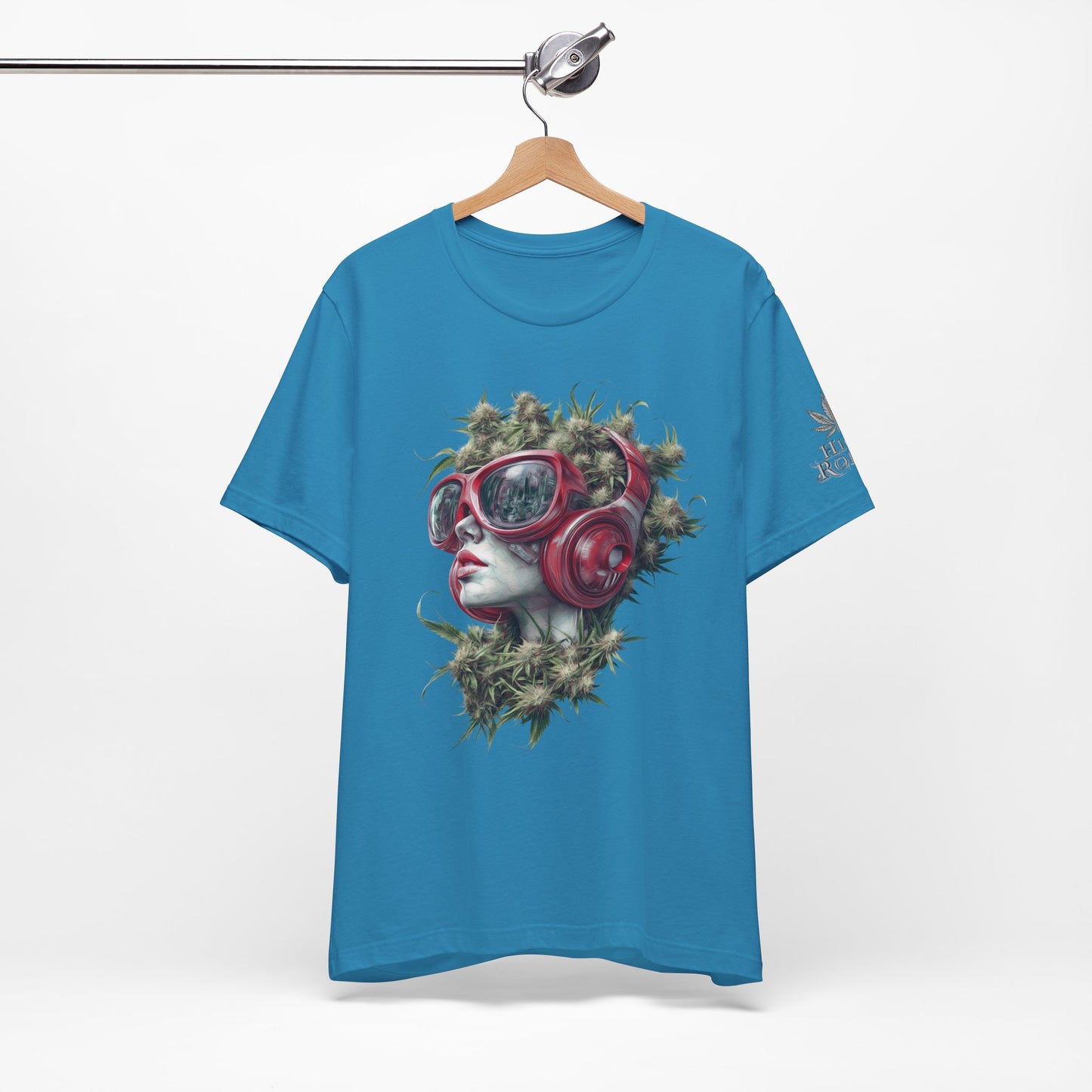 CANNABIS GODDESS TECH™ | PREMIUM FUTURISTIC ART TEE