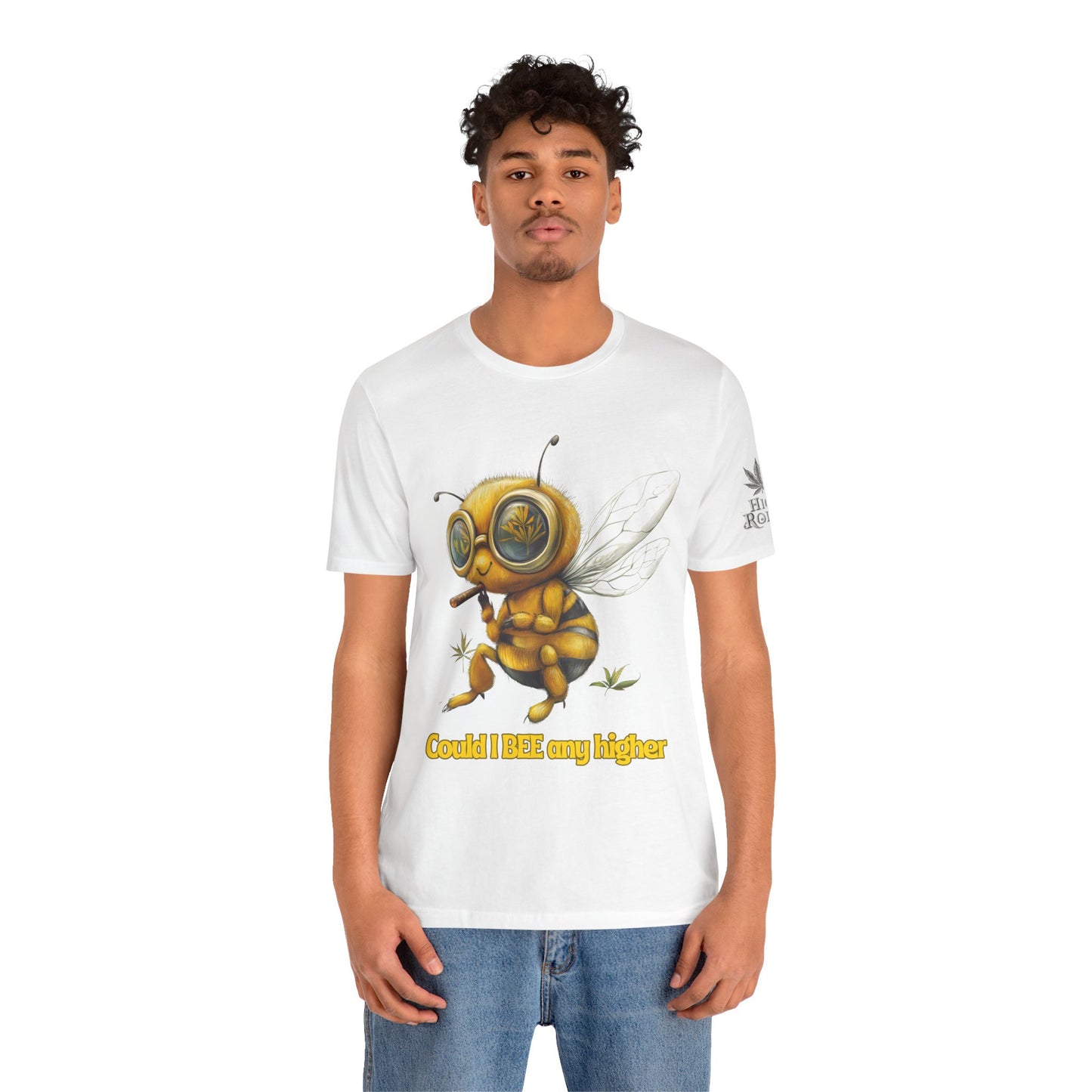 Could I BEE Any Higher - Funny Cannabis Bee 420 Unisex T-Shirt"