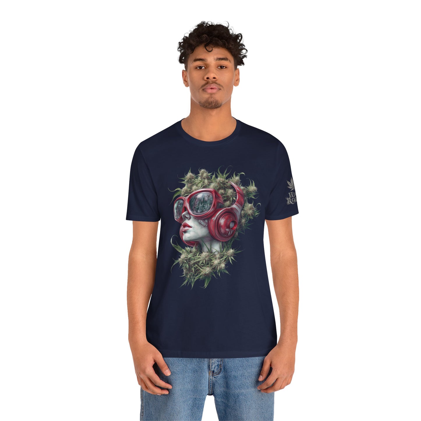 CANNABIS GODDESS TECH™ | PREMIUM FUTURISTIC ART TEE