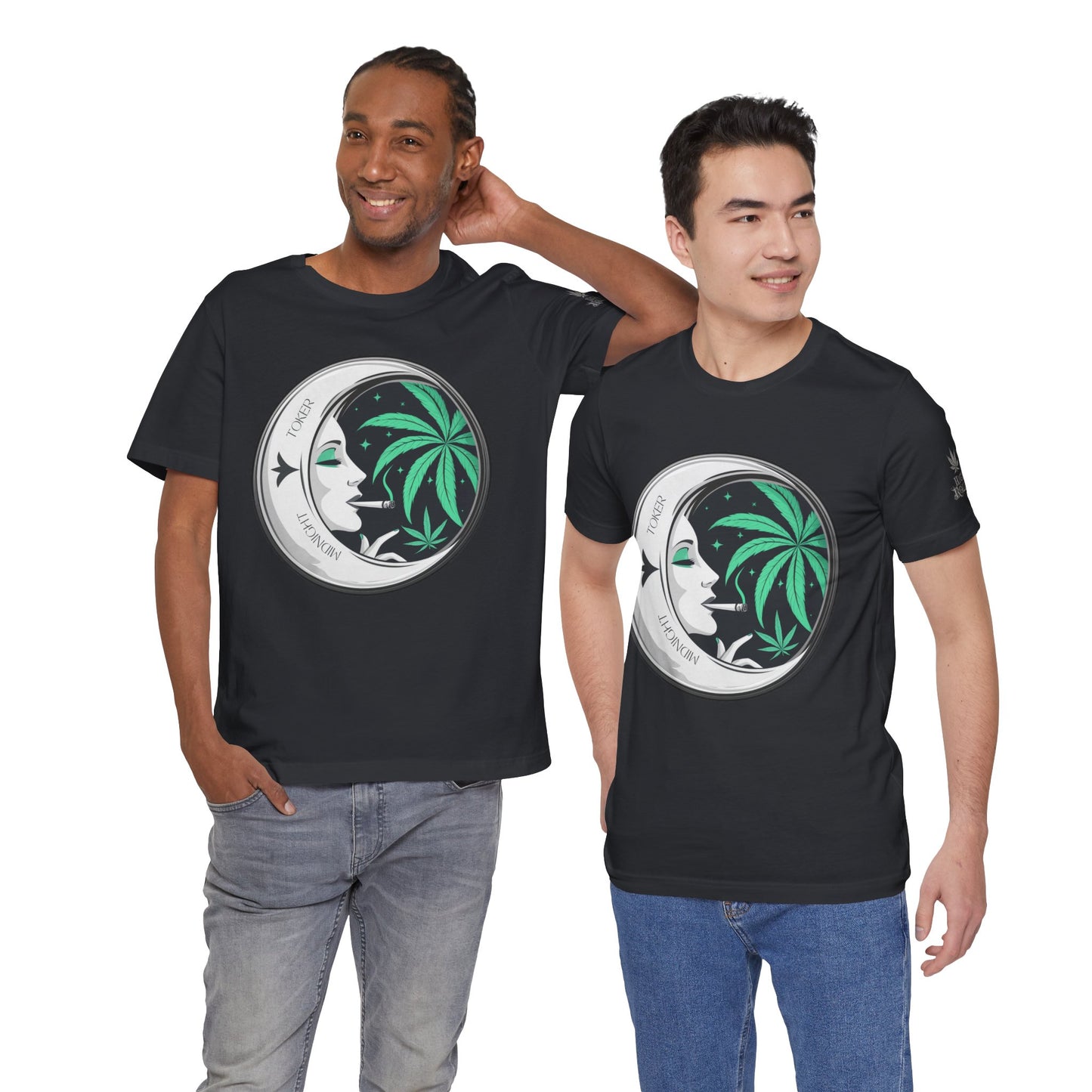 Toker Girl Coin Tee - Vintage Cannabis Portrait Art Design | High Roller