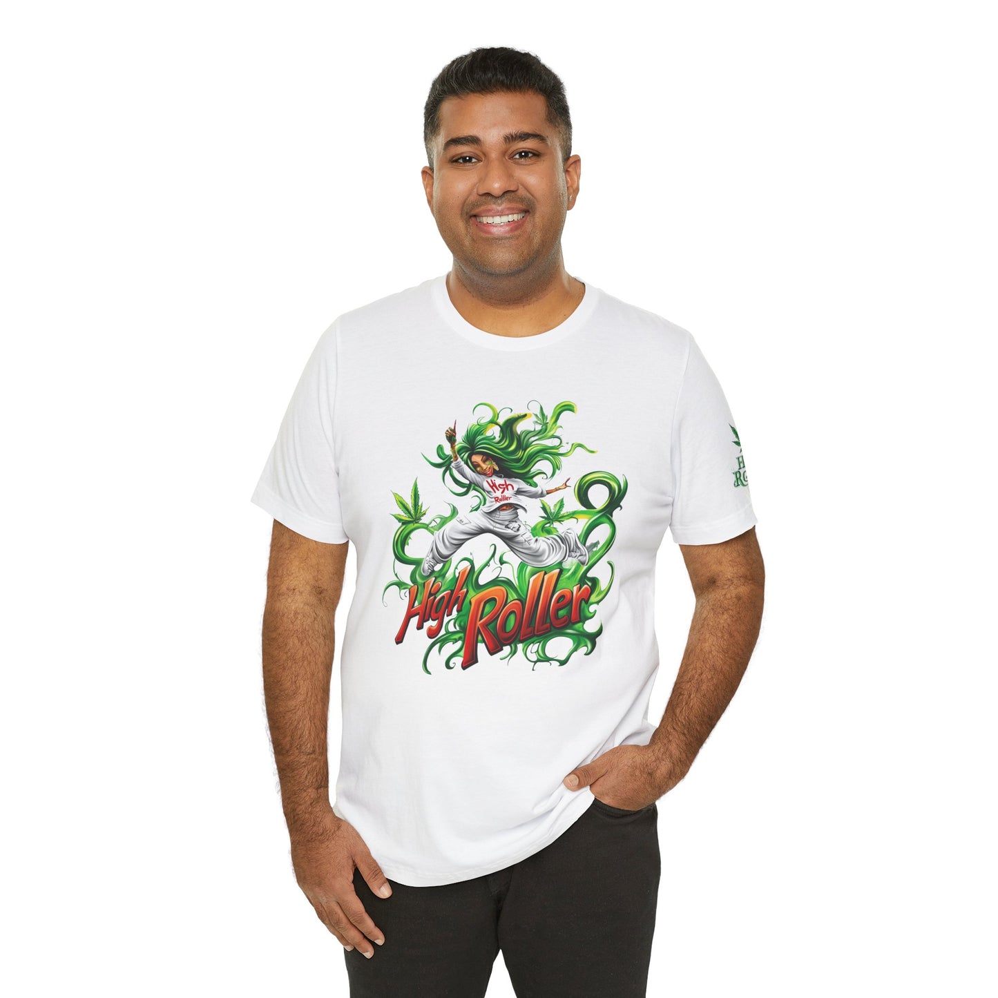 HIGH ROLLER CANNABIS GODDESS™ | PREMIUM MYSTICAL ART TEE