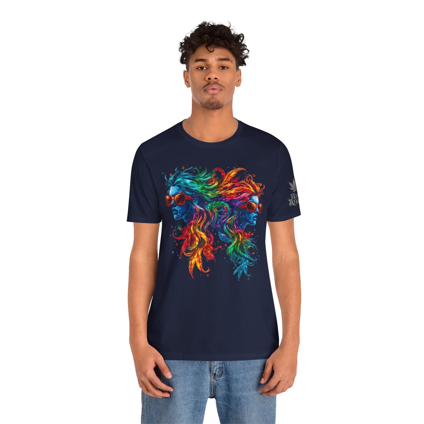 DUAL CONSCIOUSNESS™ | PREMIUM RAINBOW CANNABIS ART TEE