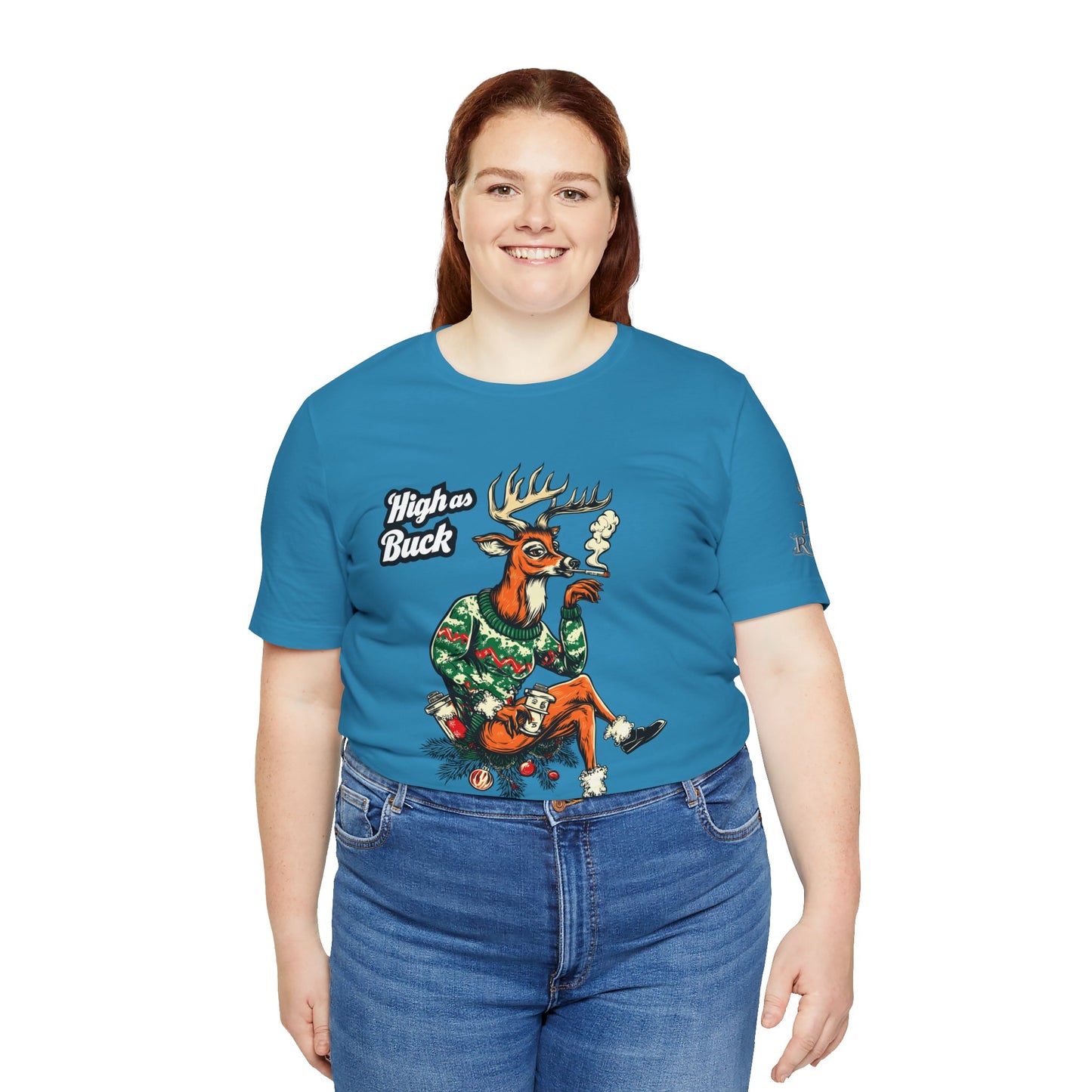 HIGH AS BUCK CHRISTMAS™ | PREMIUM HOLIDAY CANNABIS TEE