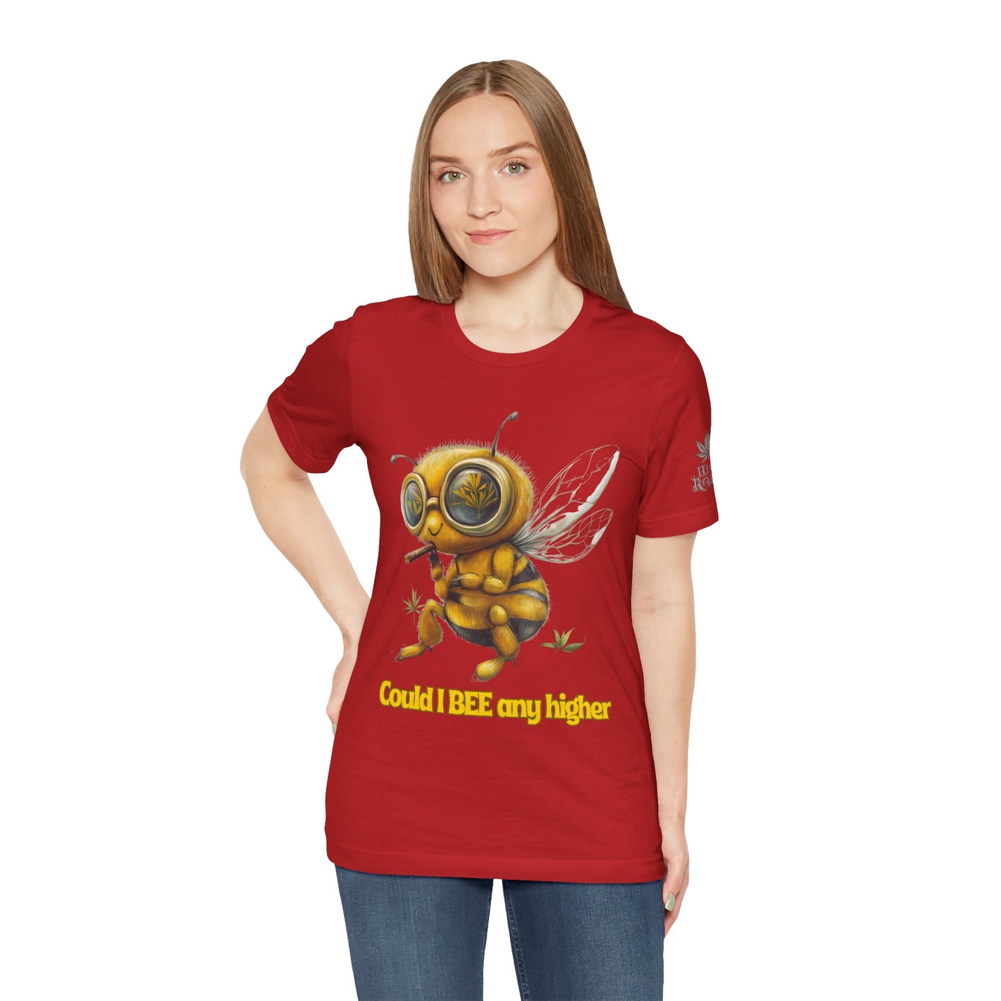 Could I BEE Any Higher - Funny Cannabis Bee 420 Unisex T-Shirt"