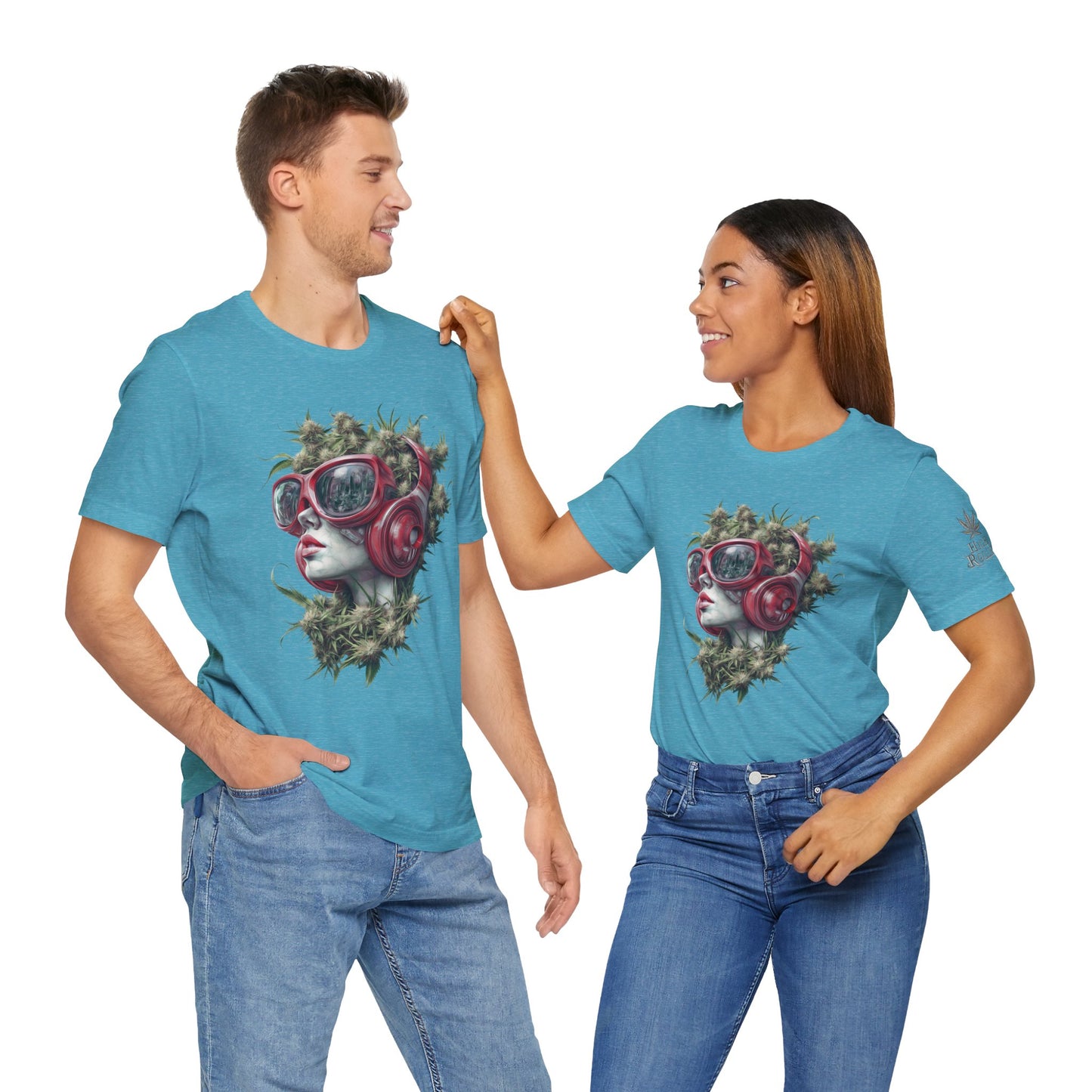 CANNABIS GODDESS TECH™ | PREMIUM FUTURISTIC ART TEE