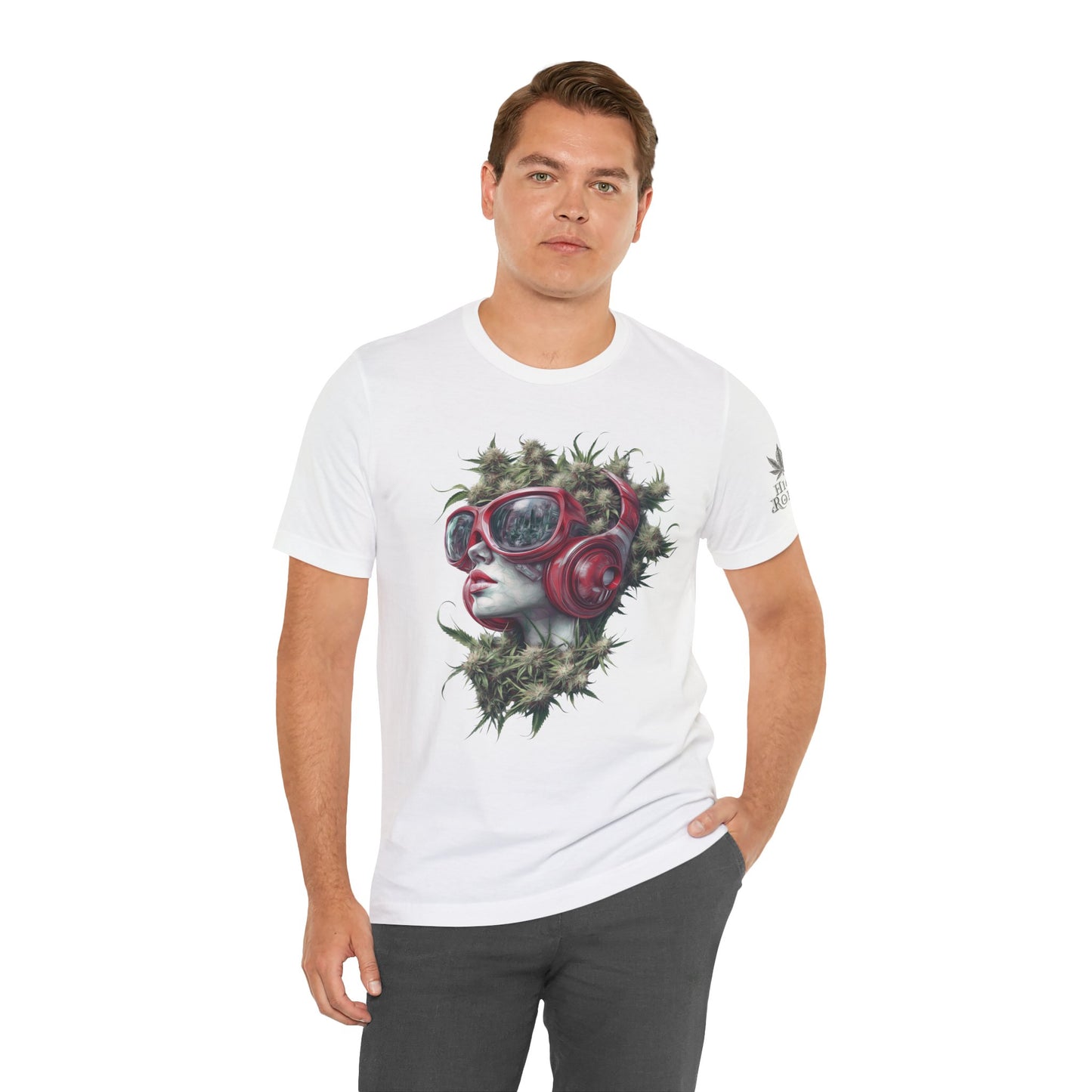 CANNABIS GODDESS TECH™ | PREMIUM FUTURISTIC ART TEE