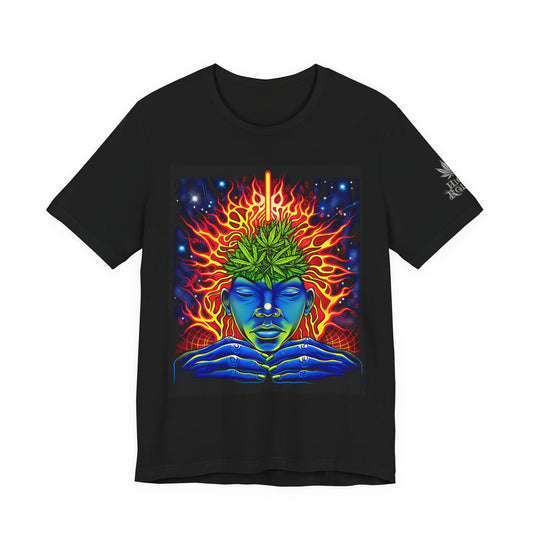High Roller Third Eye Awakening Cannabis T-Shirt - Premium 420 Psychedelic Meditation Consciousness Expansion Spiritual Enlightenment Apparel