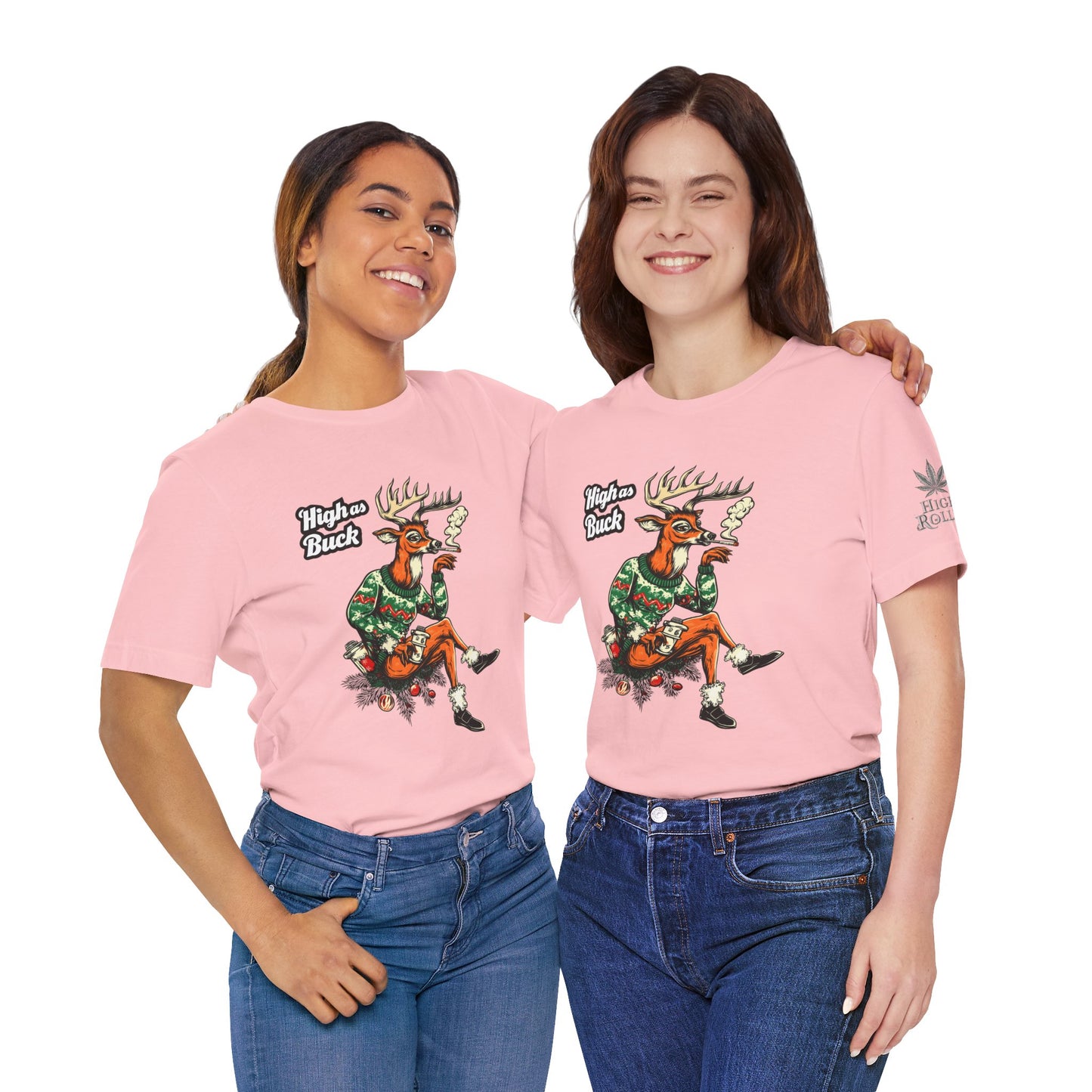 HIGH AS BUCK CHRISTMAS™ | PREMIUM HOLIDAY CANNABIS TEE